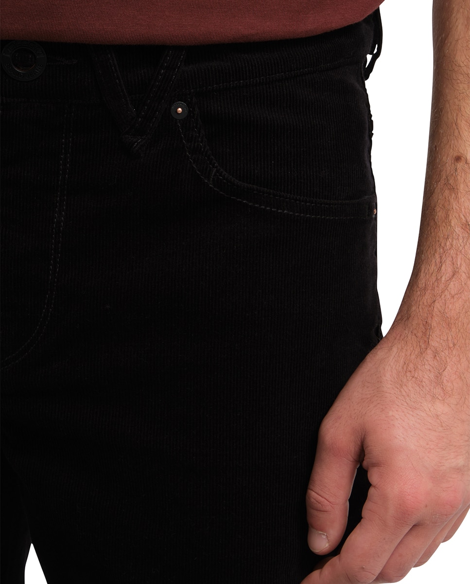 Pantalón de pana de hombre con corte regular y cinco bolsillos - Volcom - Negro Negro-5