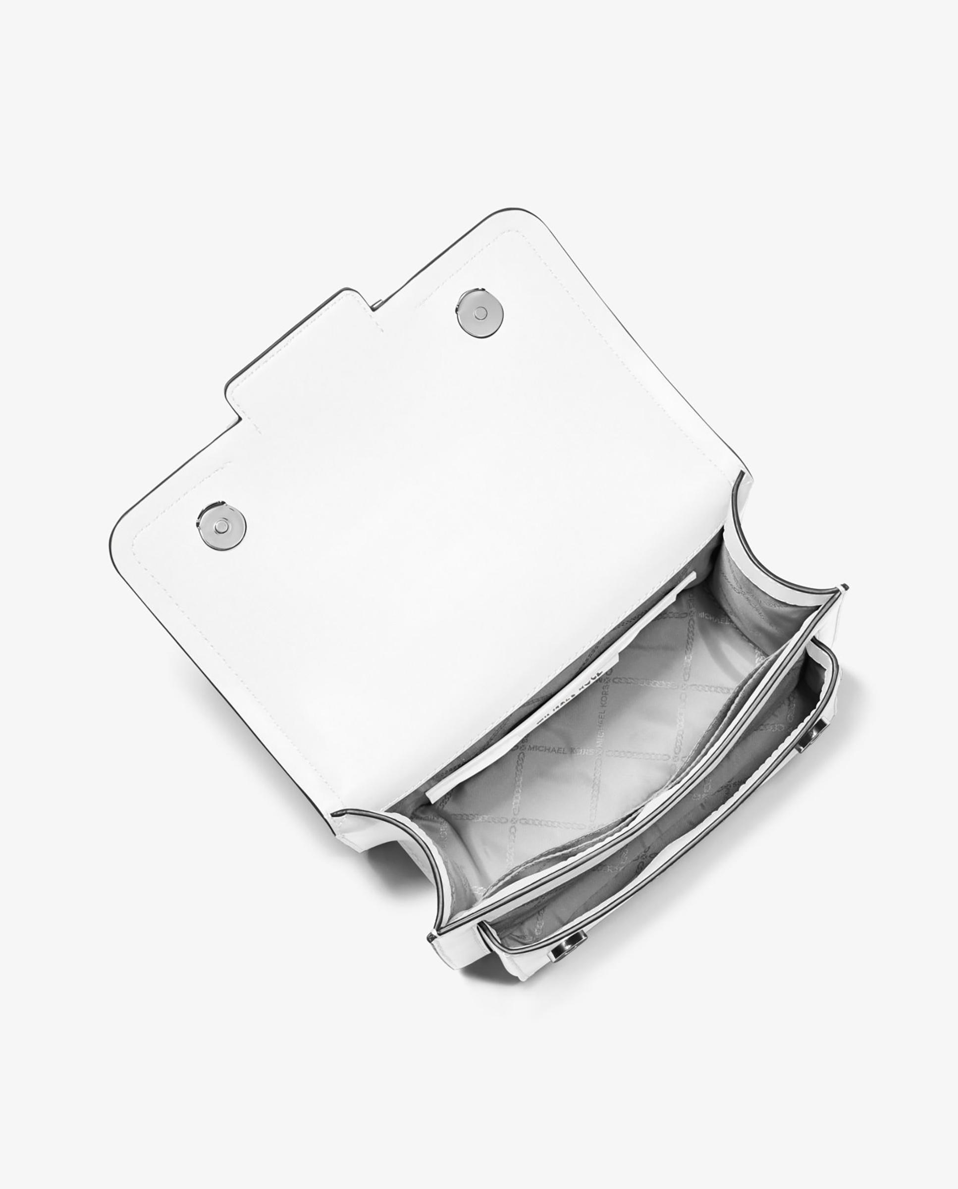 Bandolera de mujer heather grande transformable de piel - Michael Michael Kors - Blanco Blanco-2