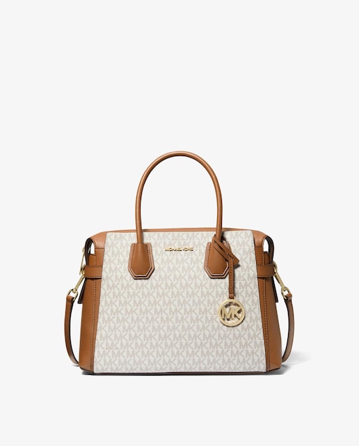 Imagen 0 de Bandolera de mujer satchel Mercer mediana con estampado de logotipos