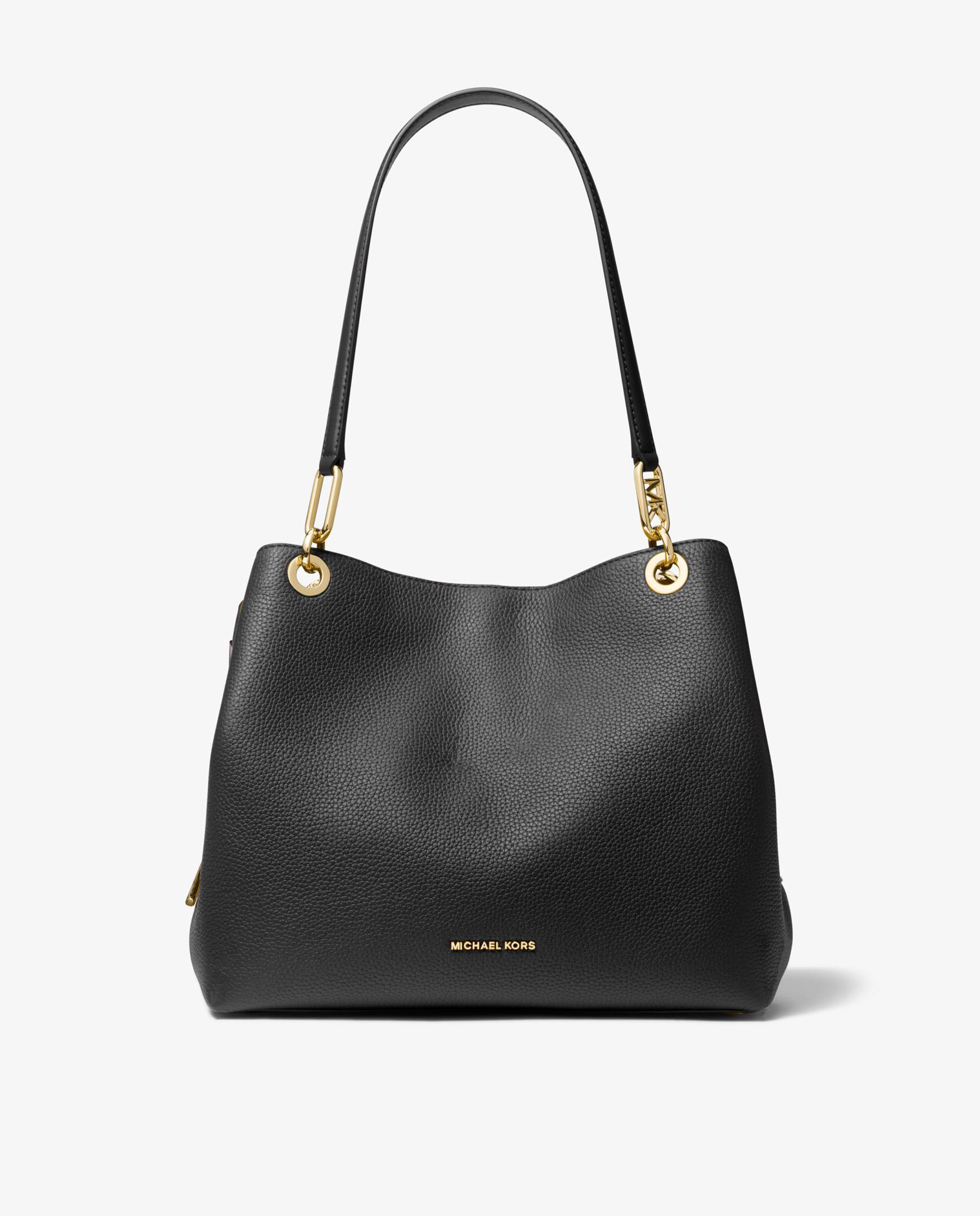Bolso de hombro Kensington tote de piel - Michael Michael Kors - Negro Negro-1
