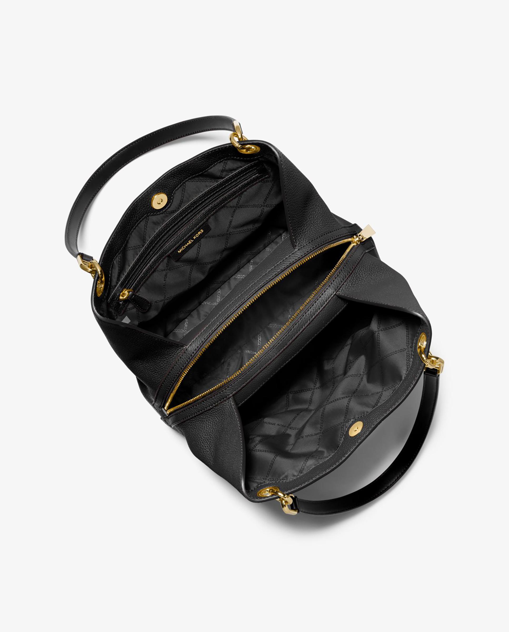Bolso de hombro Kensington tote de piel - Michael Michael Kors - Negro Negro-2