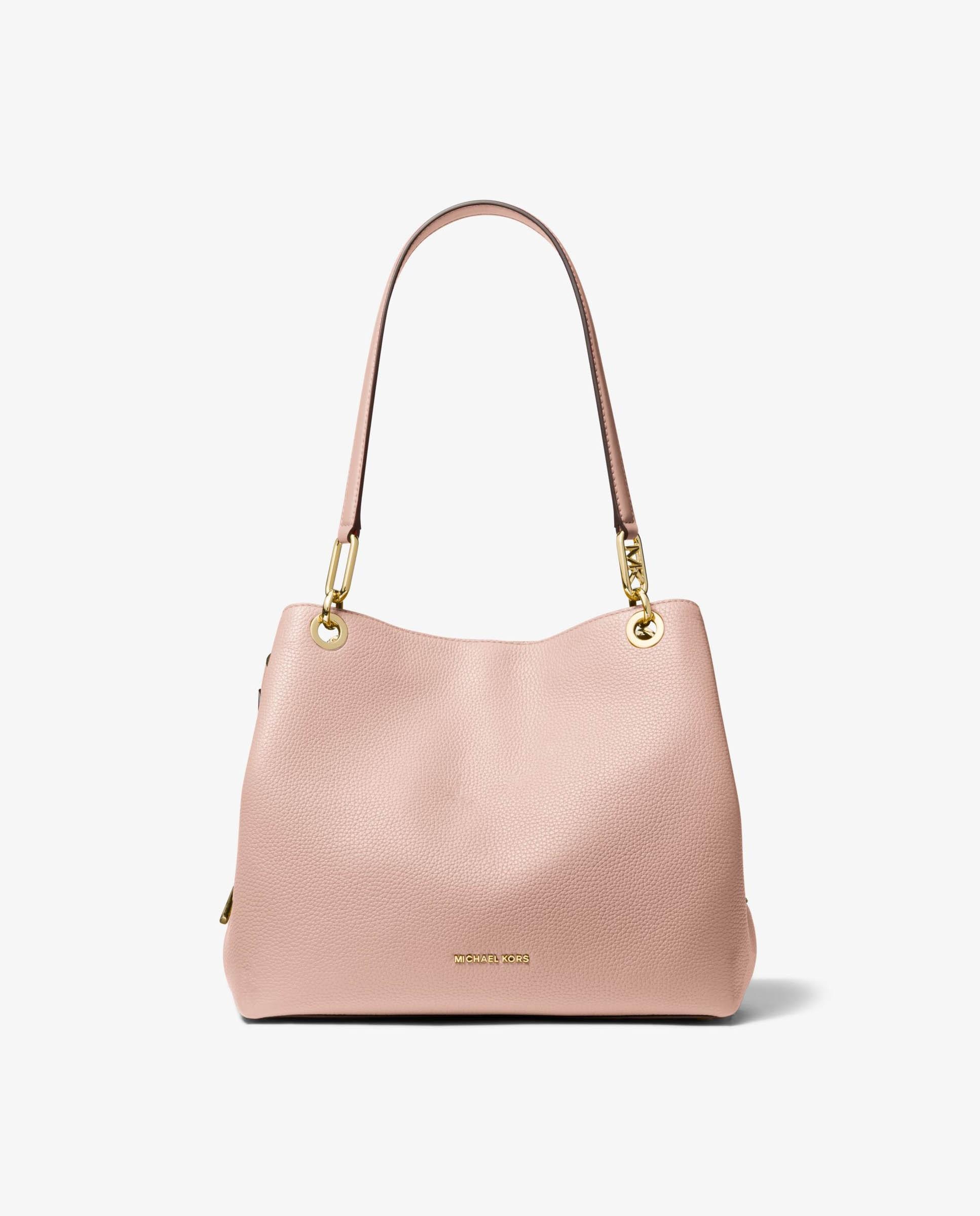 Bolso de hombro Kensington tote de piel - Michael Michael Kors - Rosa claro Rosa claro-1