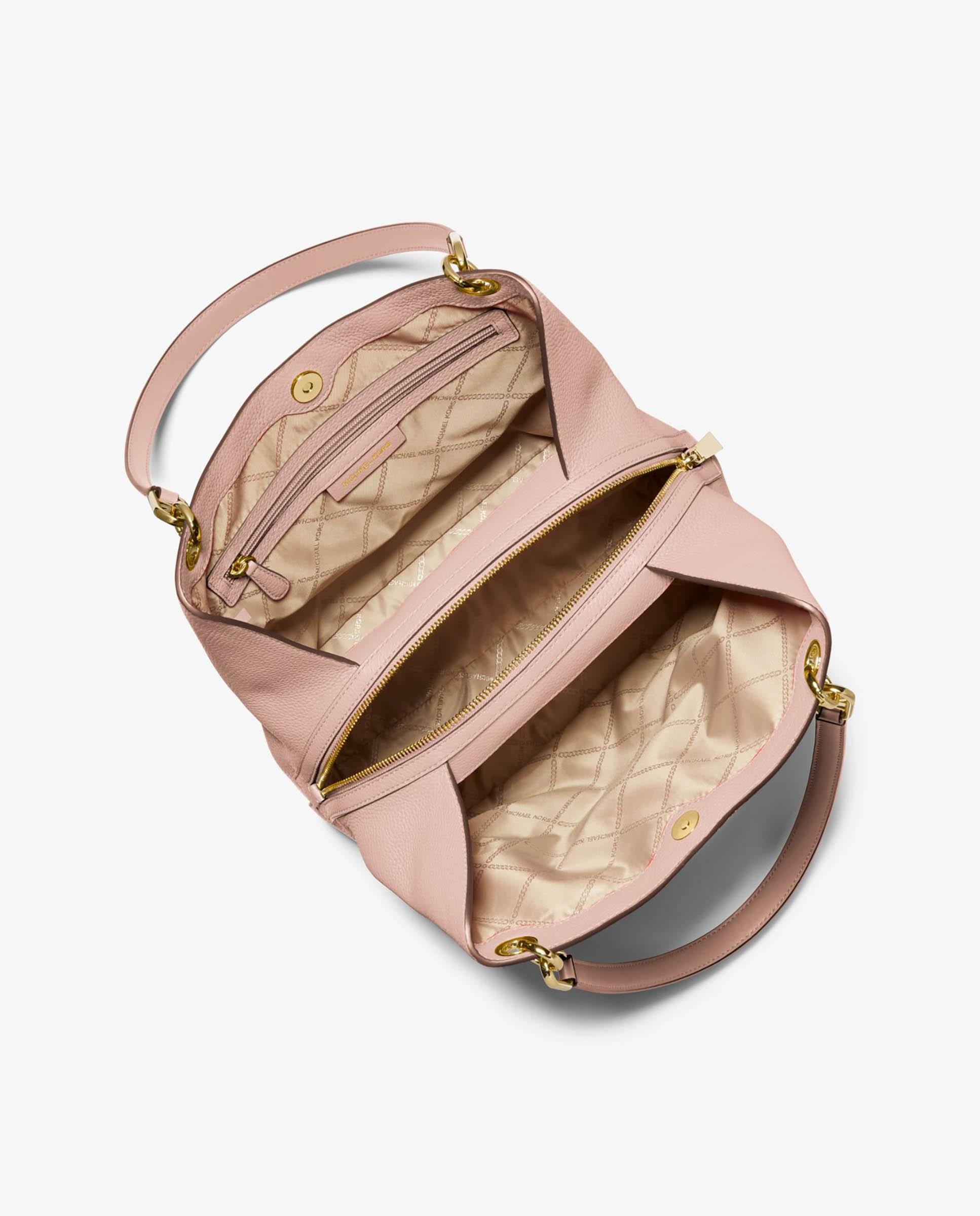 Bolso de hombro Kensington tote de piel - Michael Michael Kors - Rosa claro Rosa claro-4