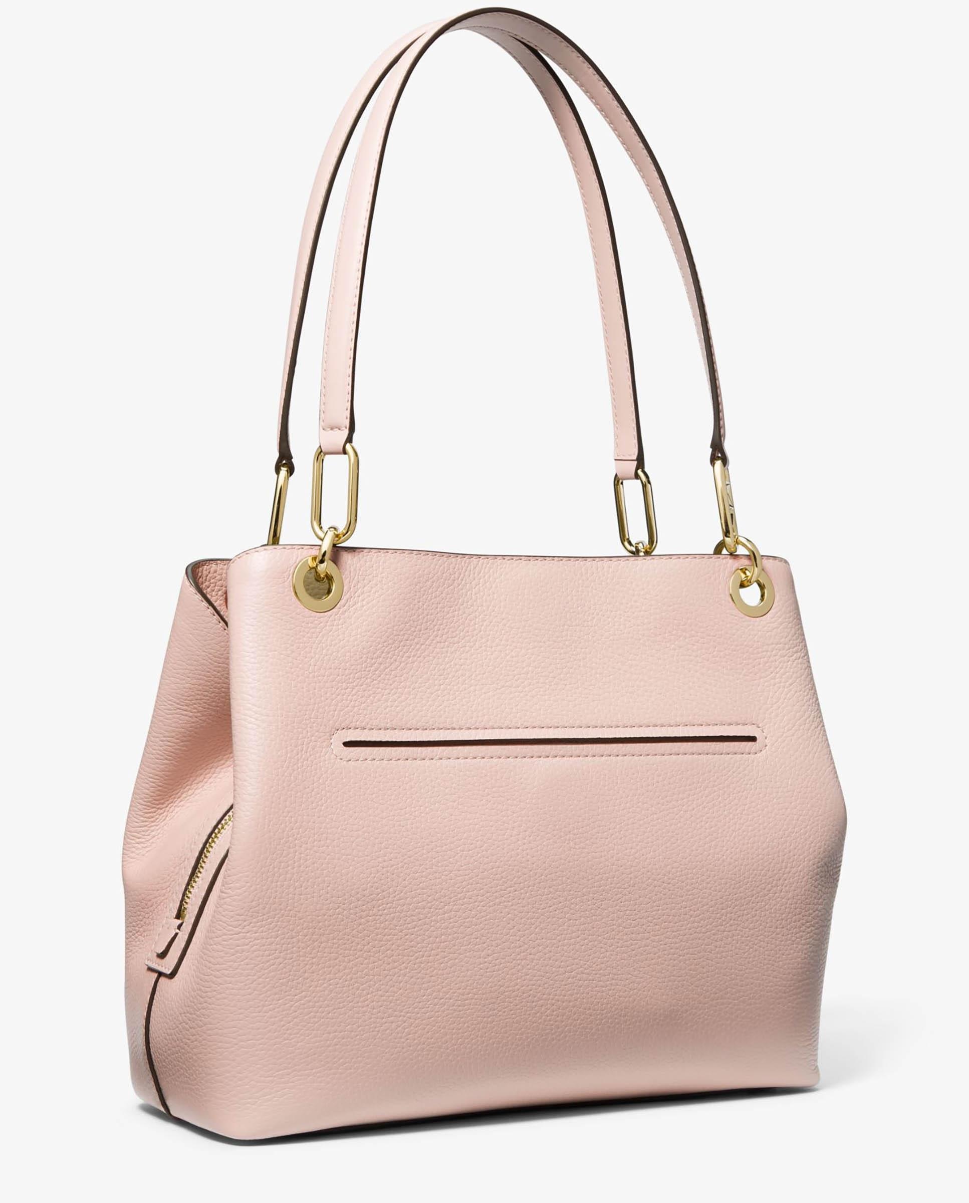 Bolso de hombro Kensington tote de piel - Michael Michael Kors - Rosa claro Rosa claro-3