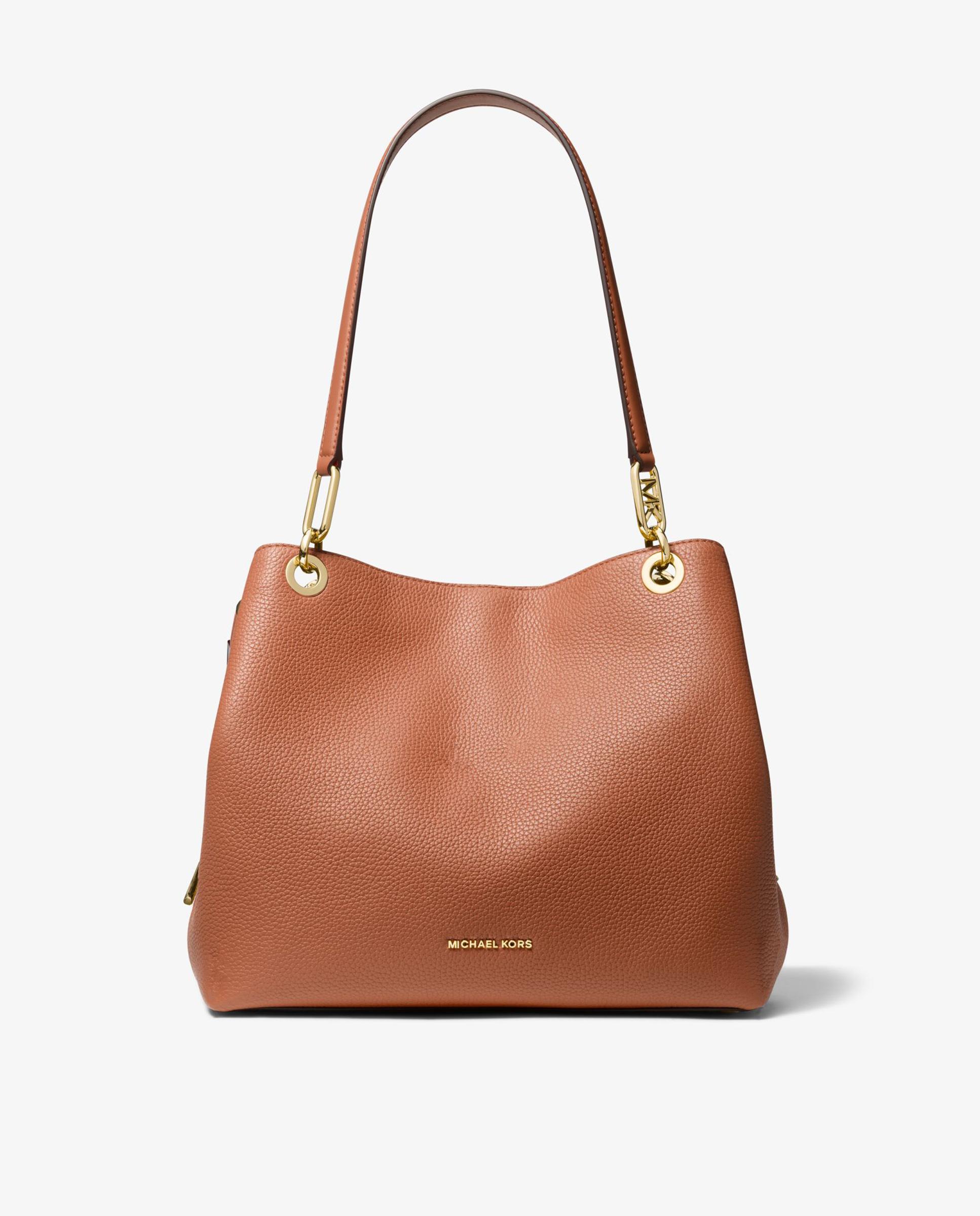 Bolso de hombro Kensington tote de piel - Michael Michael Kors - Canela Canela-1