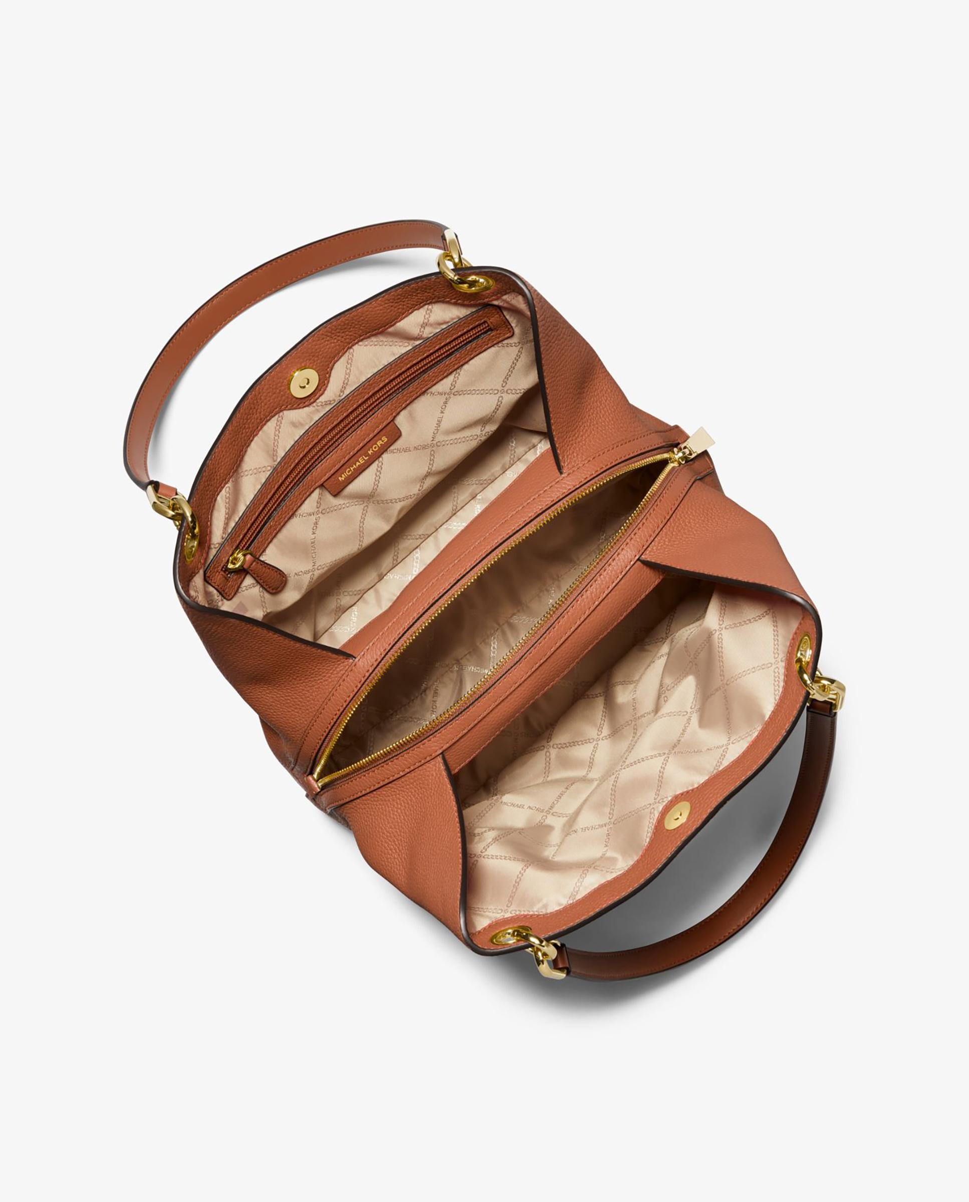 Bolso de hombro Kensington tote de piel - Michael Michael Kors - Canela Canela-3