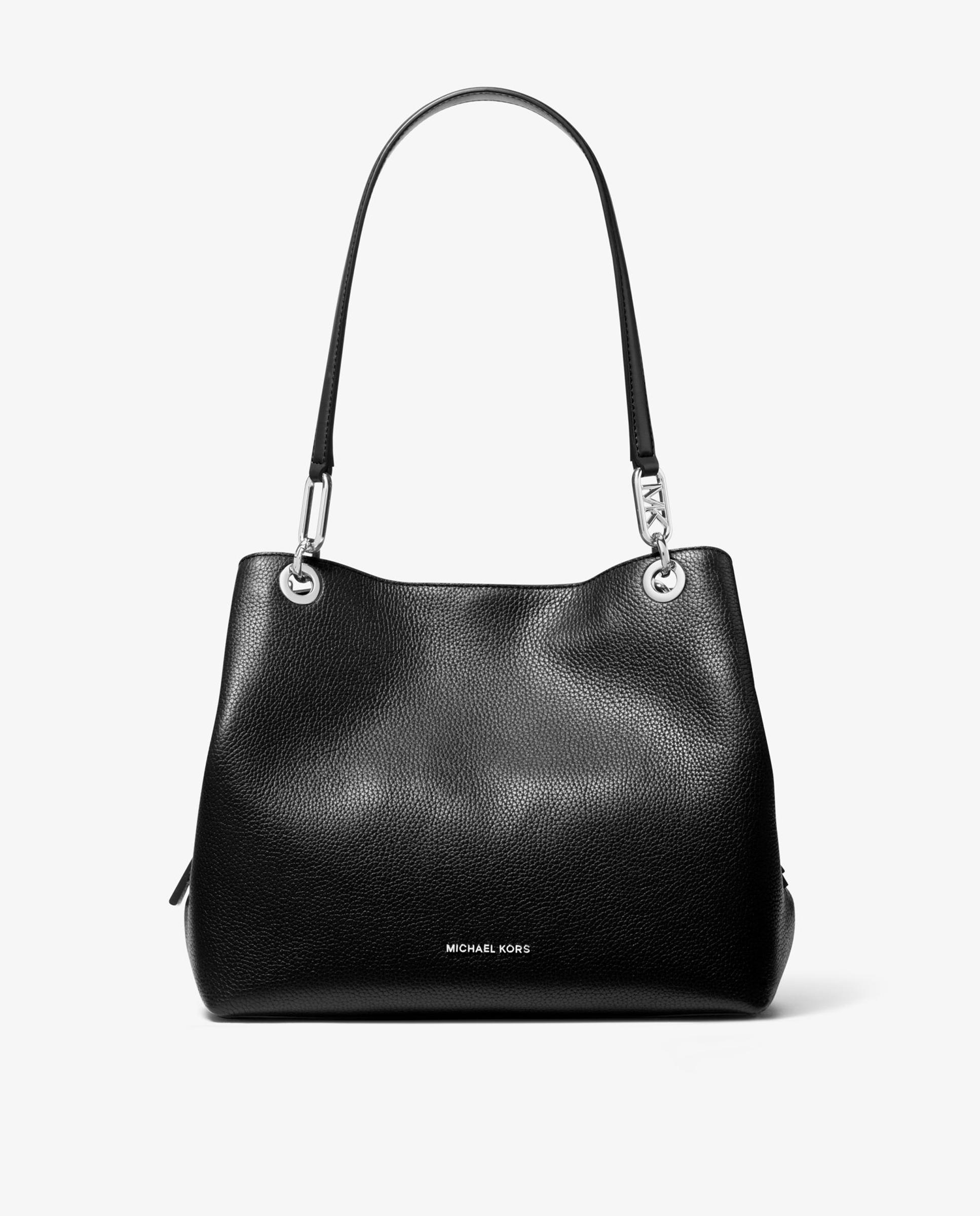 Bolso de hombro Tote Kensington de piel - Michael Michael Kors - Negro Negro-1