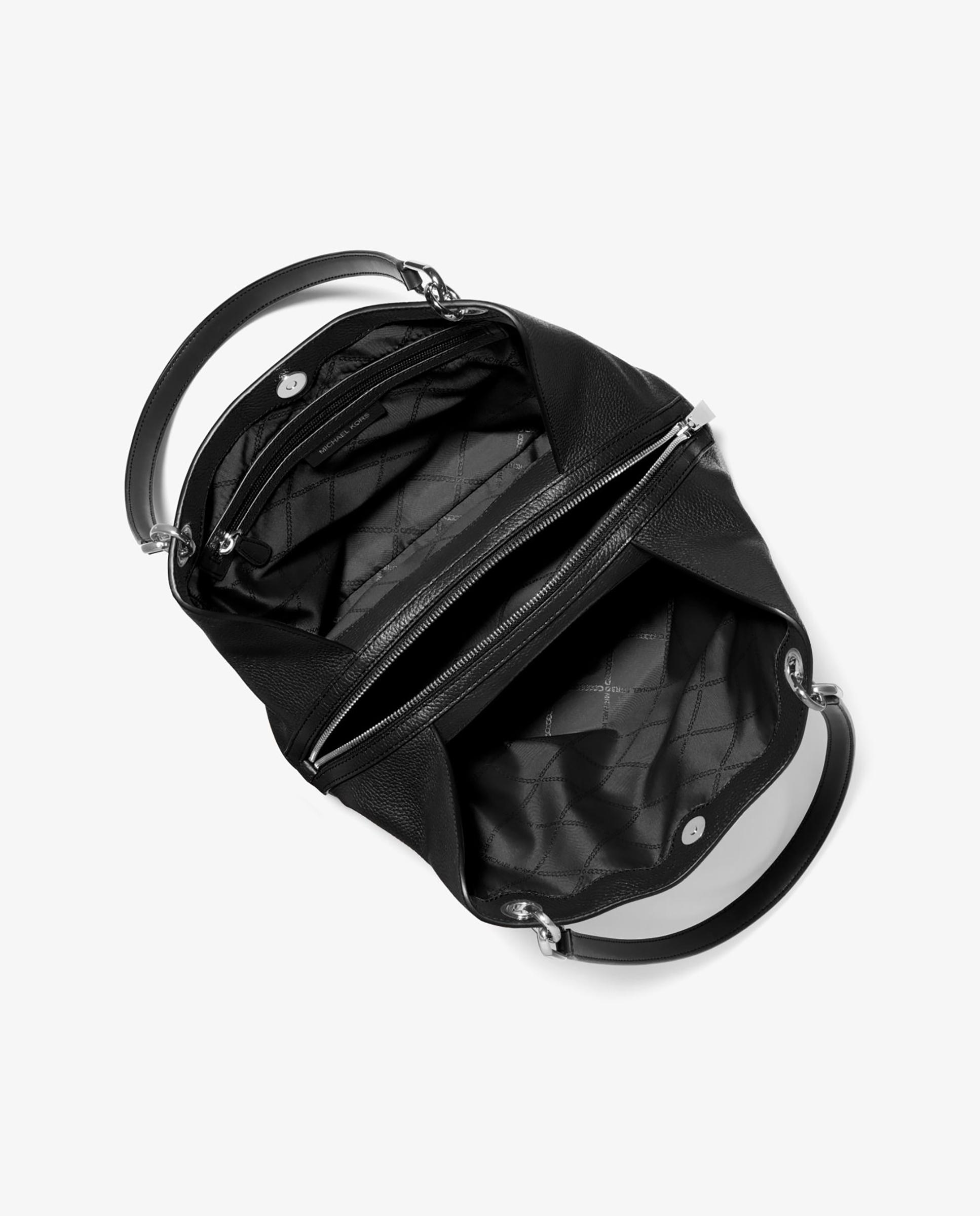 Bolso de hombro Tote Kensington de piel - Michael Michael Kors - Negro Negro-2