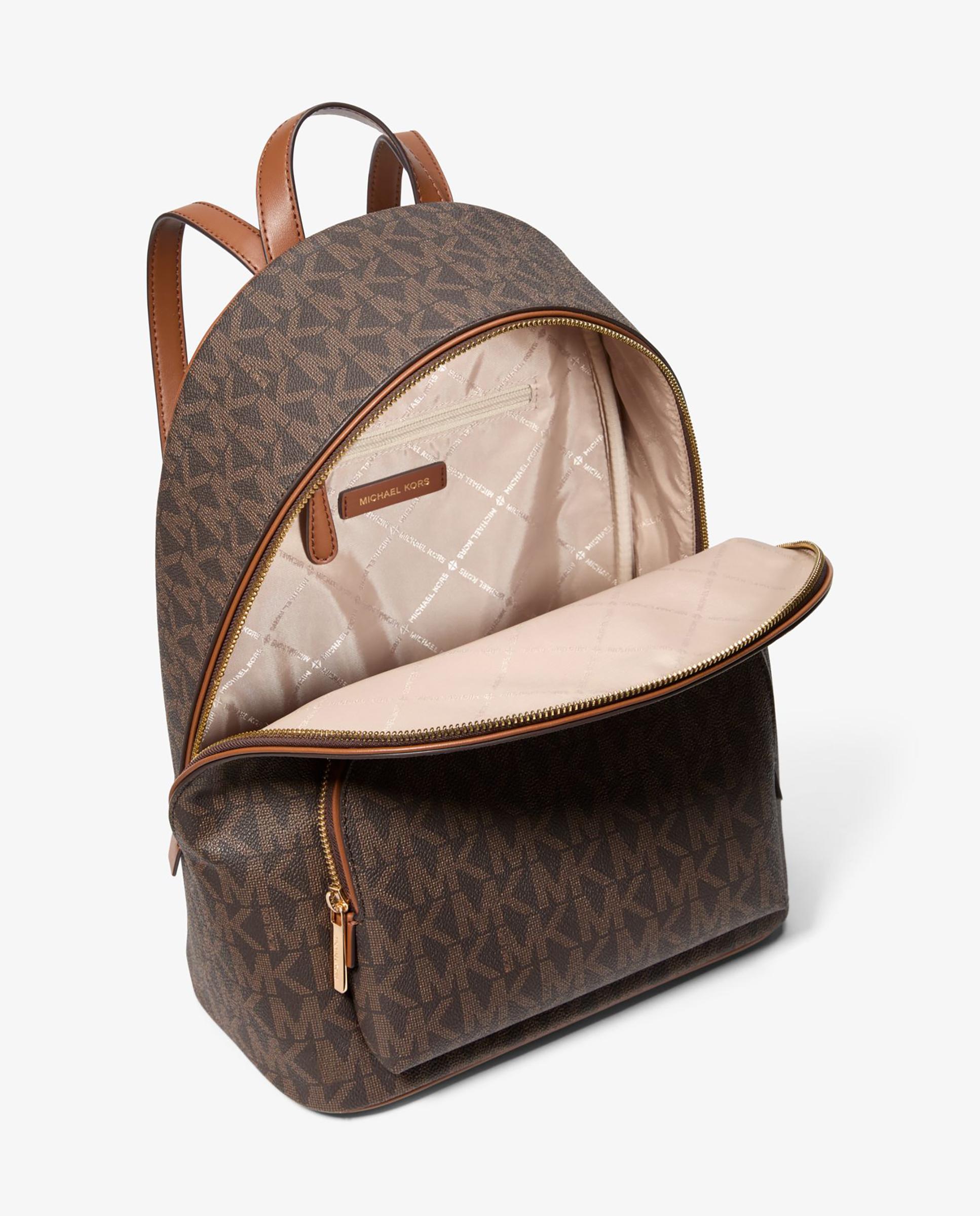 Imagen 3 de Mochila de mujer Connie mediana con logotipo - Michael Michael Kors - Marrón oscuro Marrón oscuro