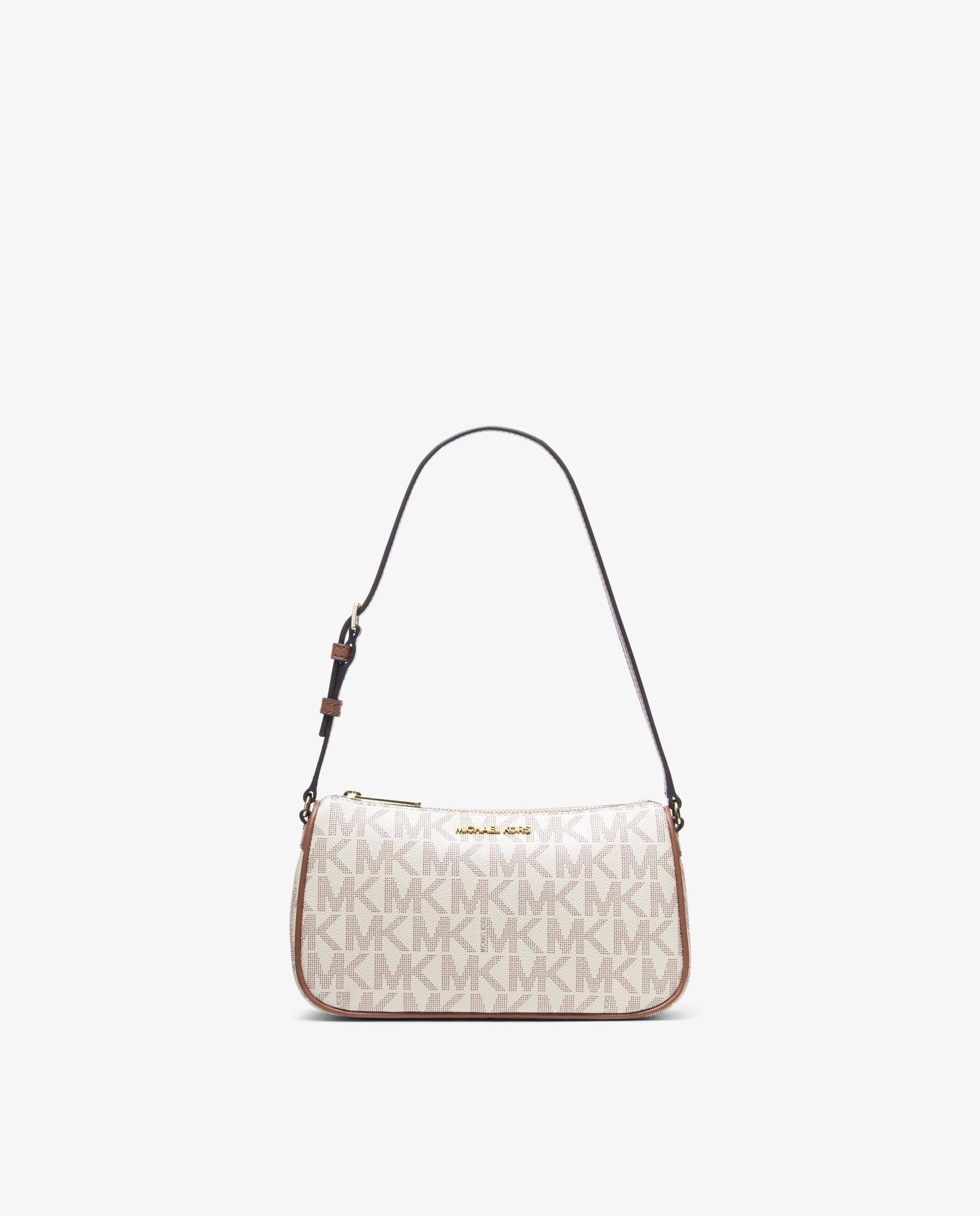 Bolso de hombro Pochette Jet Set mediano con logotipo - Michael Michael Kors - Marfil Marfil-1