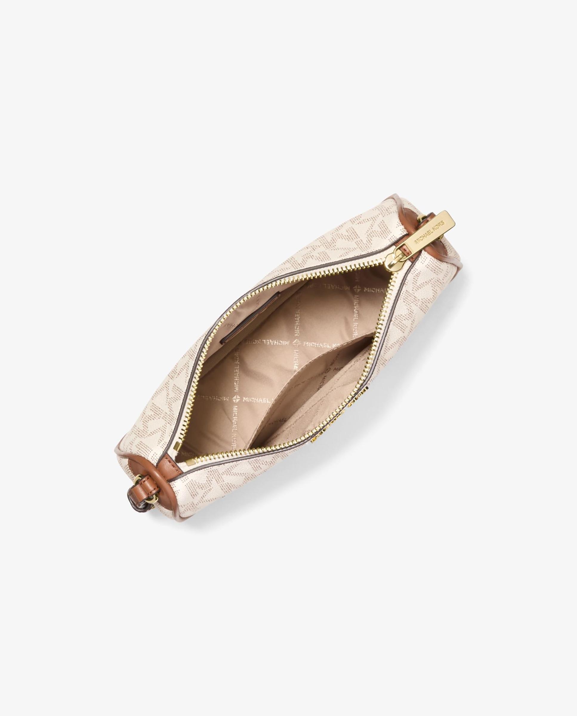 Bolso de hombro Pochette Jet Set mediano con logotipo - Michael Michael Kors - Marfil Marfil-3