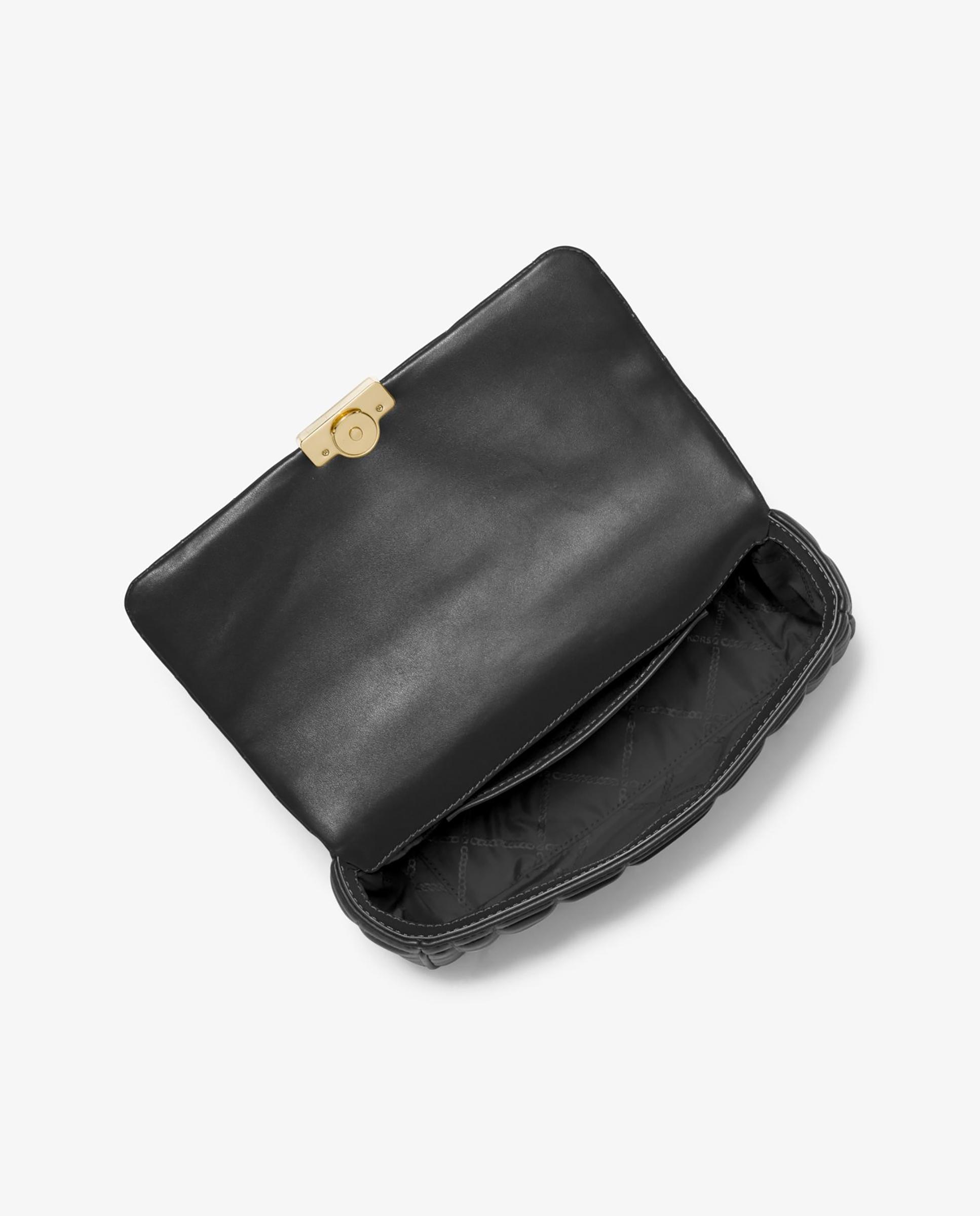 Bolso de hombro tribeca grande de piel acolchada - Michael Michael Kors - Negro Negro-3