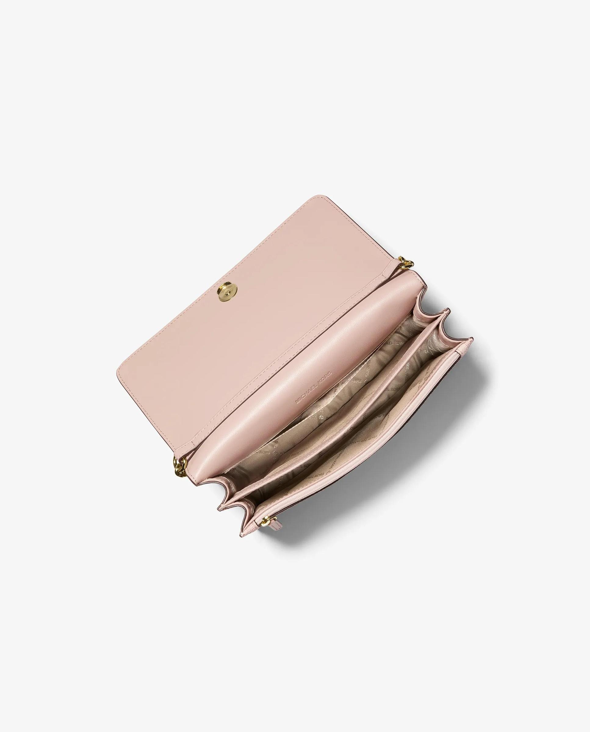 Bandolera de mujer daniela grande con logotipo - Michael Michael Kors - Rosa claro Rosa claro-3