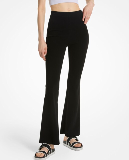 Imagen 0 de Leggins de mujer de campana de punto elástico