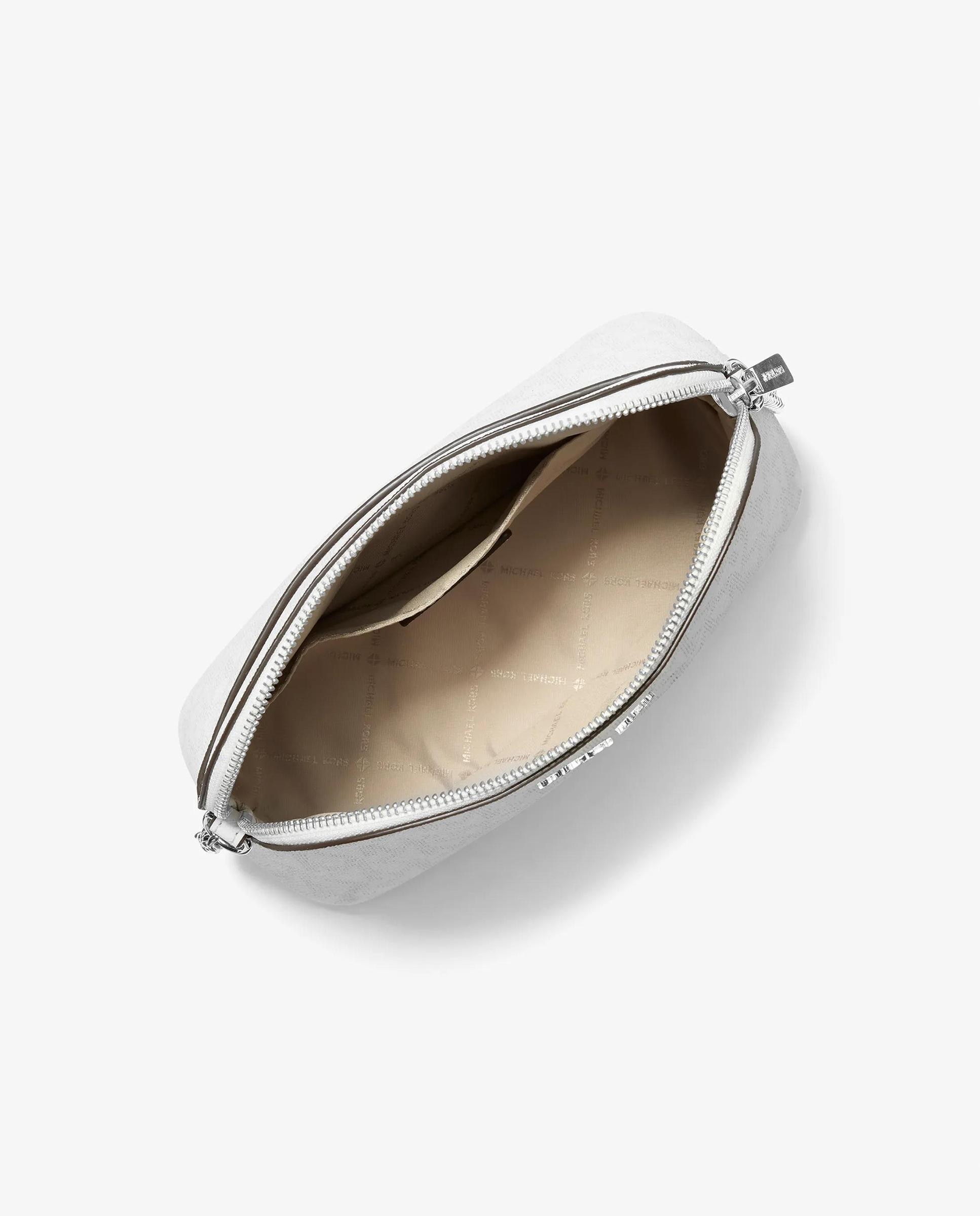 Bandolera de mujer cindy tipo cúpula con logotipo - Michael Michael Kors - Blanco Blanco-3