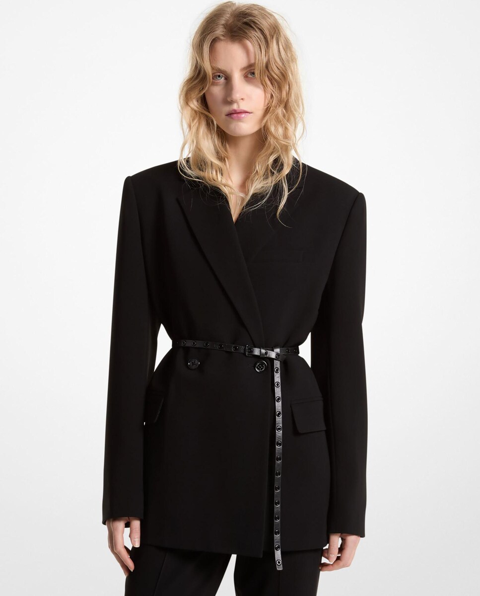 Blazer de mujer de crepé con solapas · Michael Michael Kors · El