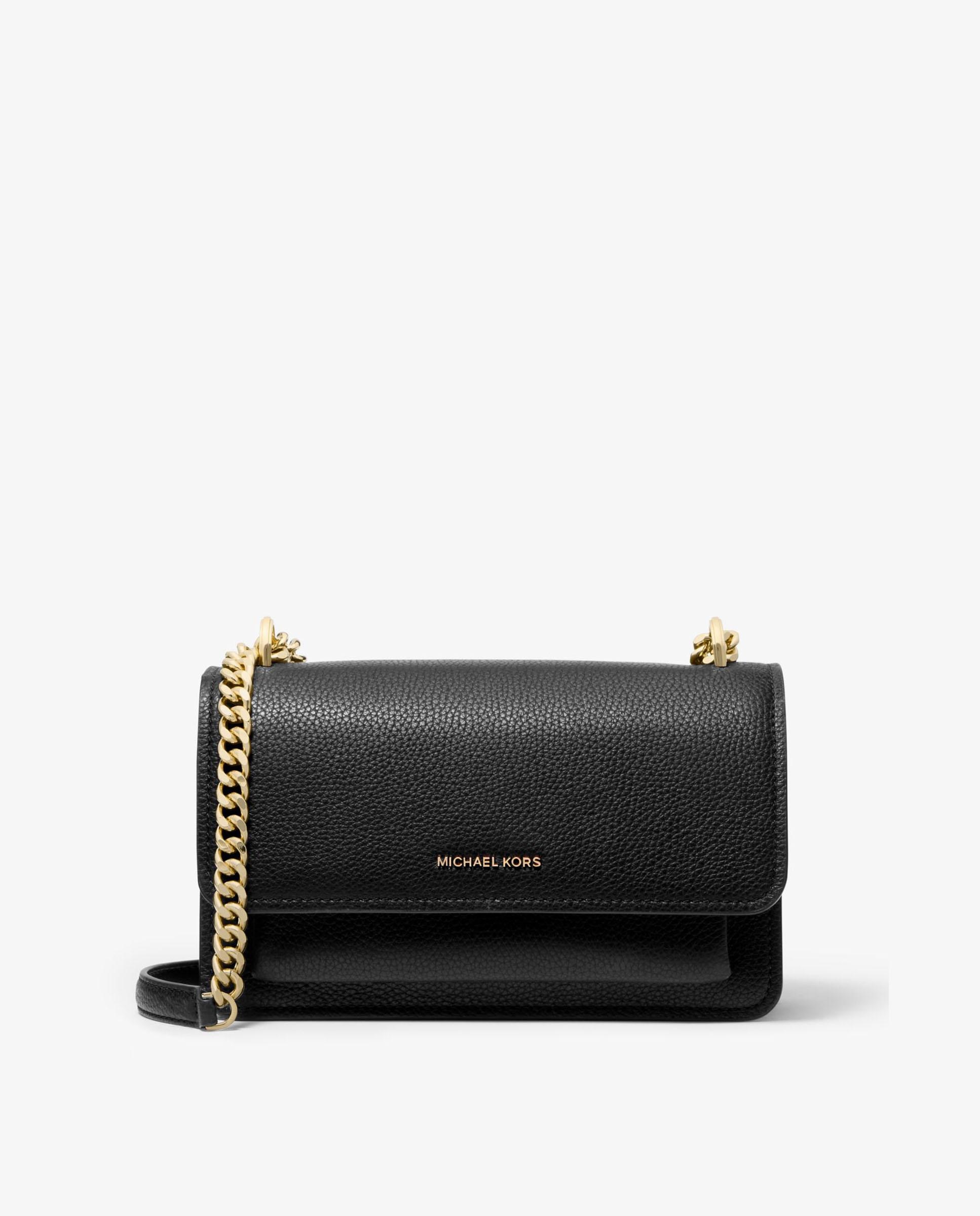 Bolso de hombro claire grande transformable de piel granulada - Michael Michael Kors - Negro Negro-1
