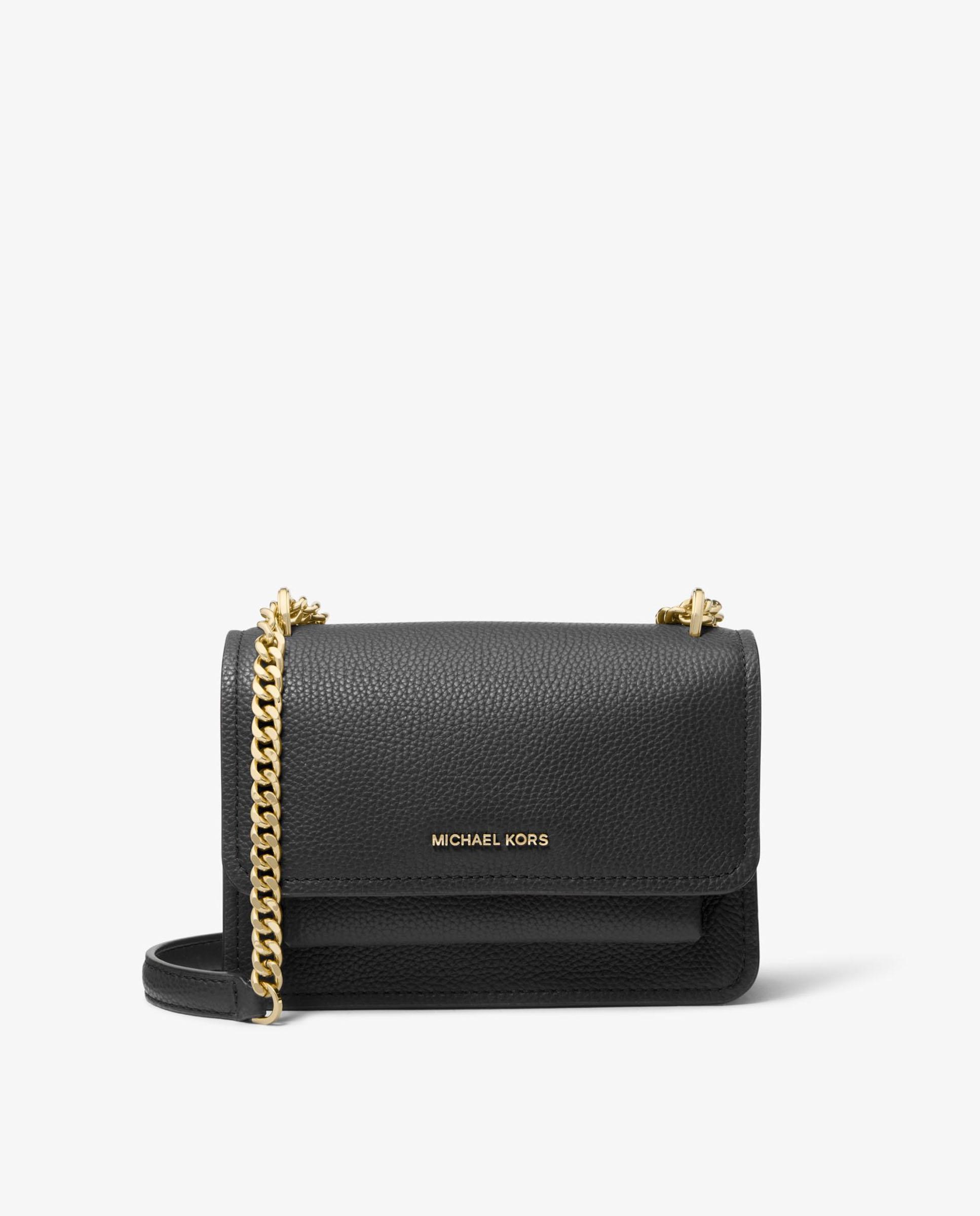 Bandolera de mujer Claire pequeña de piel con textura - Michael Michael Kors - Negro Negro-1