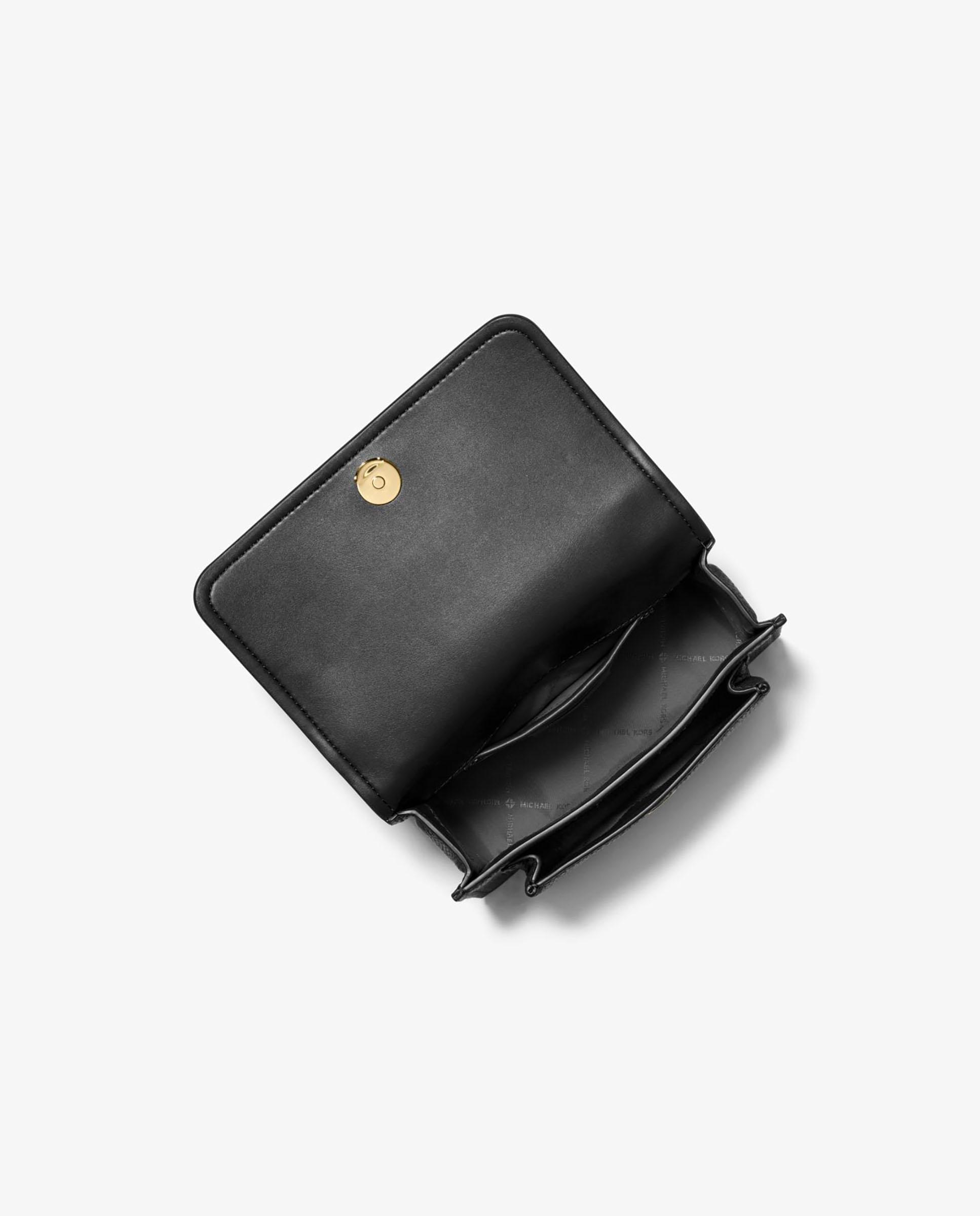 Bandolera de mujer Claire pequeña de piel con textura - Michael Michael Kors - Negro Negro-3