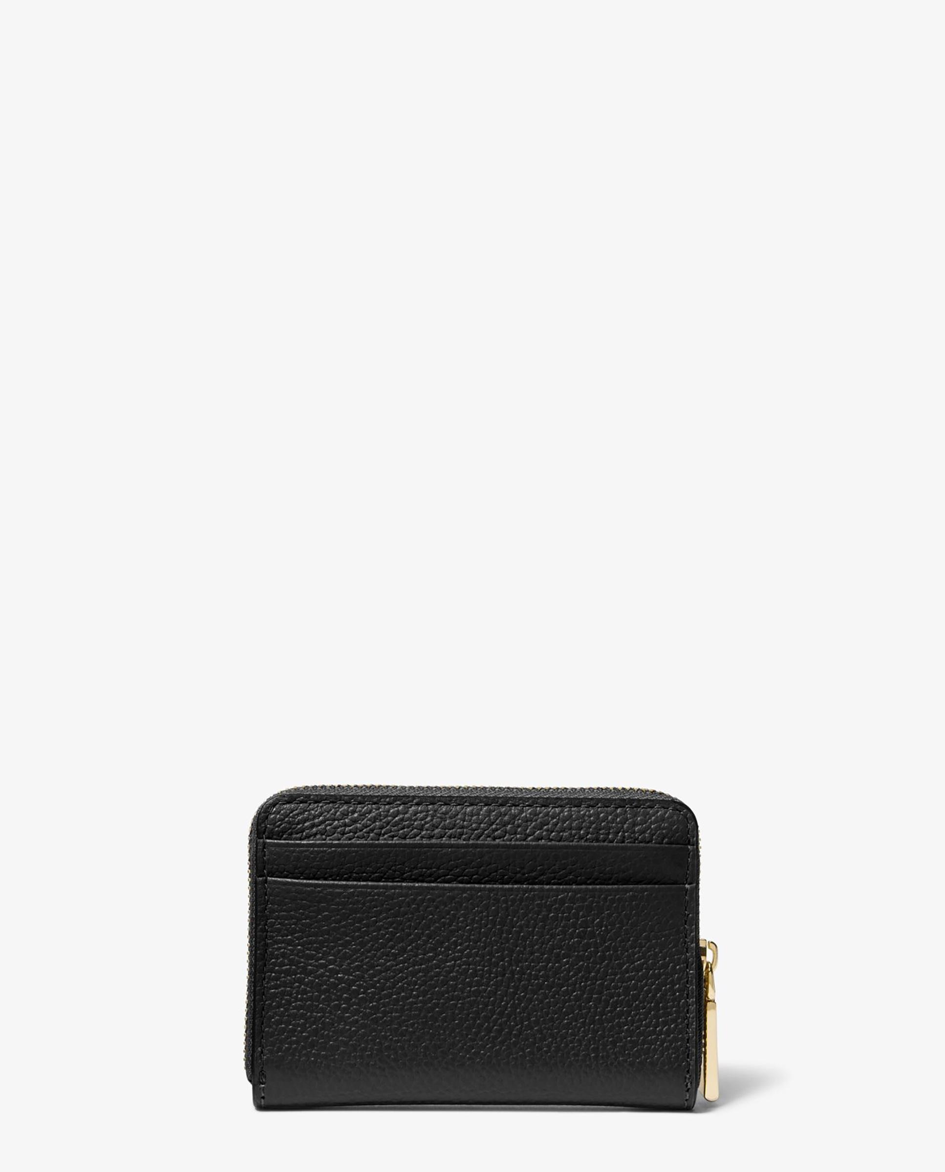 Tarjetero de mujer jet set pequeño de piel granulada - Michael Michael Kors - Negro Negro-3