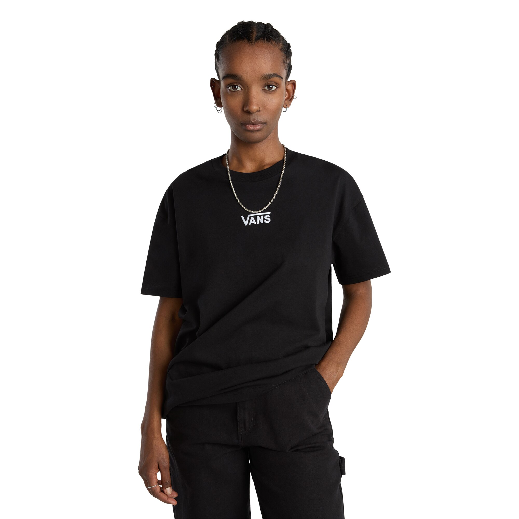 Camiseta de mujer Flying V Oversized Vans - Negro Negro-4