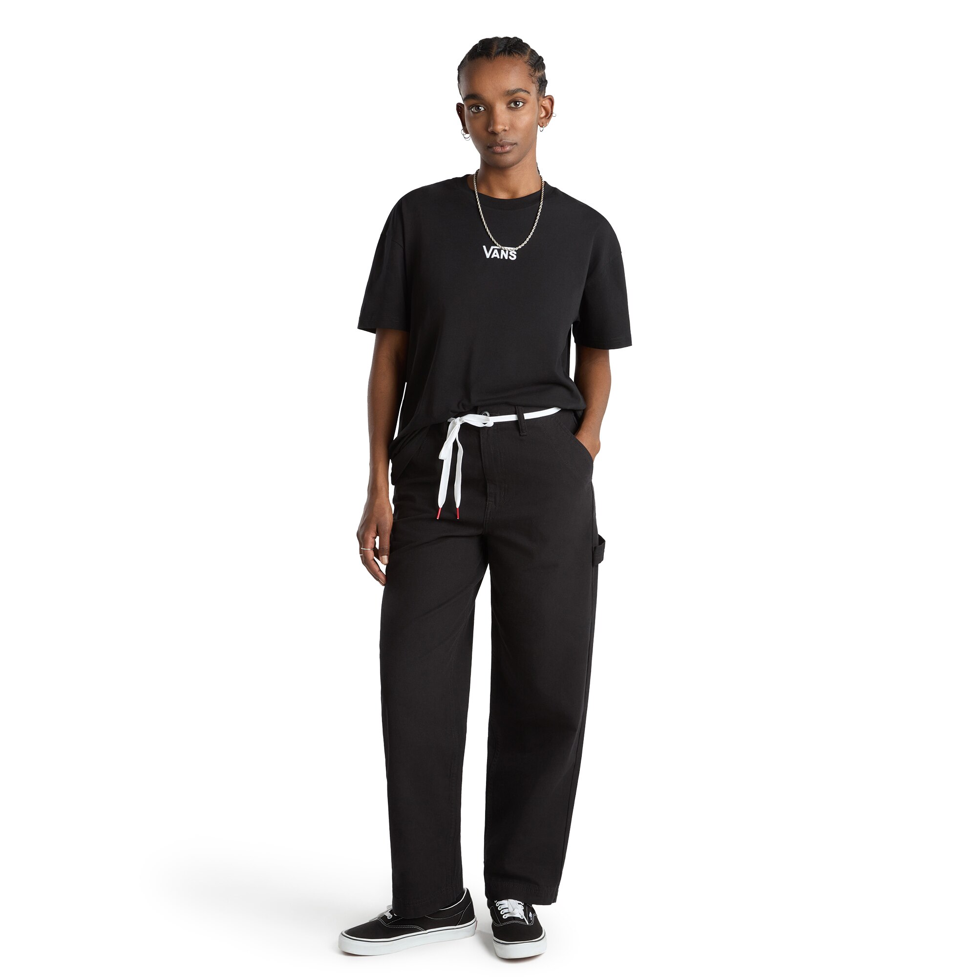 Camiseta de mujer Flying V Oversized Vans - Negro Negro-5