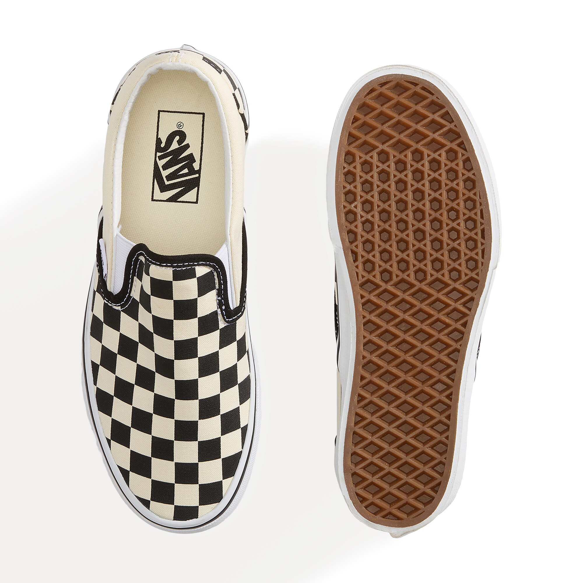 Imagen 3 de Zapatillas casual de mujer Classic Slip-On Stackform Vans - Blanco / Negro Blanco / Negro