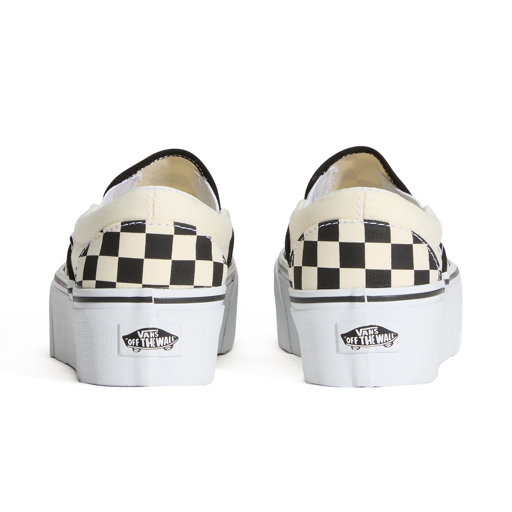 Imagen 4 de Zapatillas casual de mujer Classic Slip-On Stackform Vans - Blanco / Negro Blanco / Negro