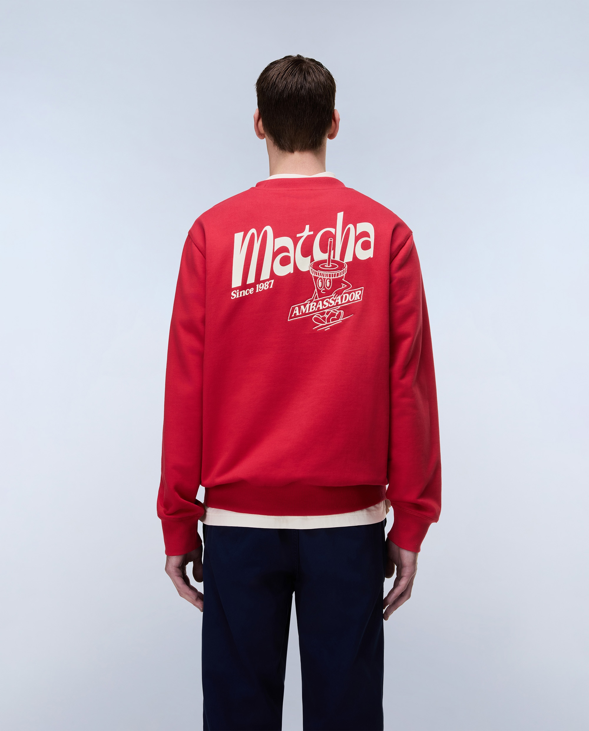 Sudadera de hombre Sol con cuello redondo - Napapijri - Rojo Rojo-4
