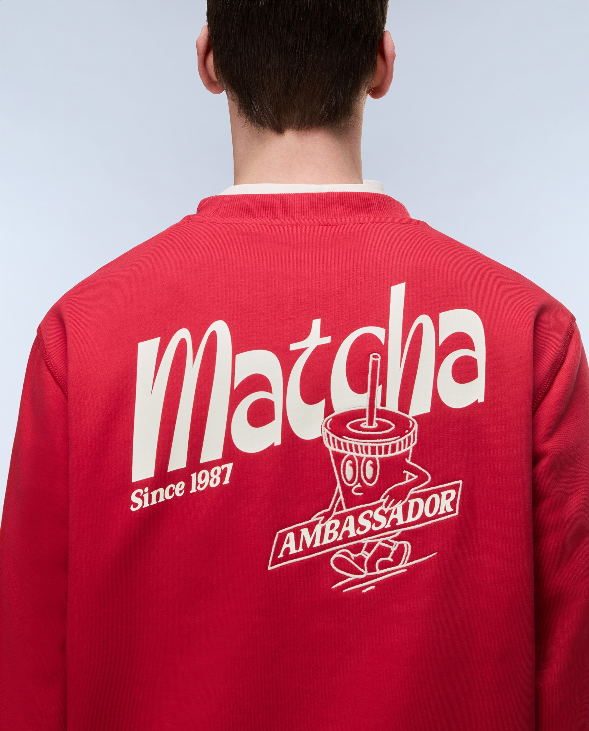 Sudadera de hombre Sol con cuello redondo - Napapijri - Rojo Rojo-5