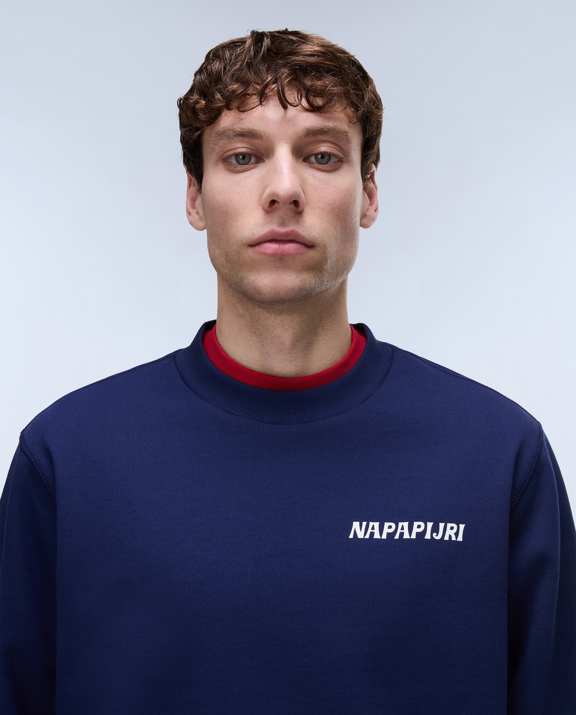 Sudadera de hombre Sol con cuello redondo - Napapijri - Azul marino Azul marino-2