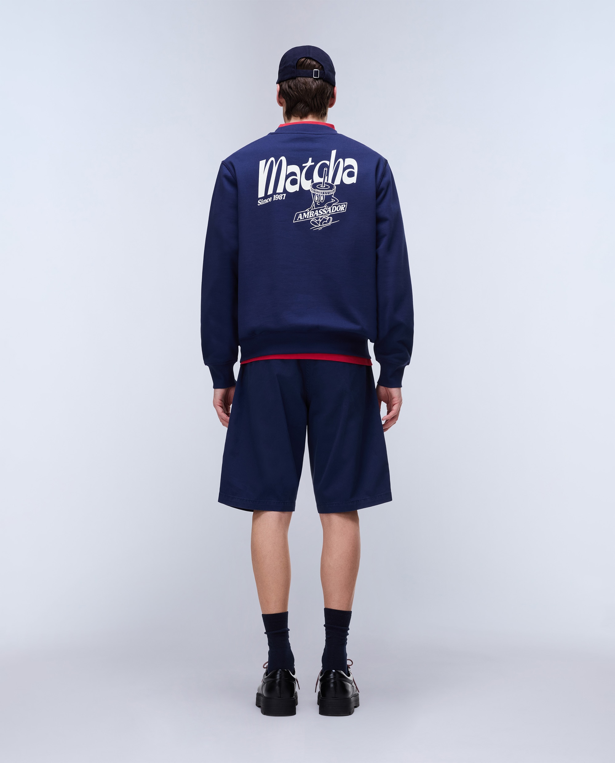 Sudadera de hombre Sol con cuello redondo - Napapijri - Azul marino Azul marino-3