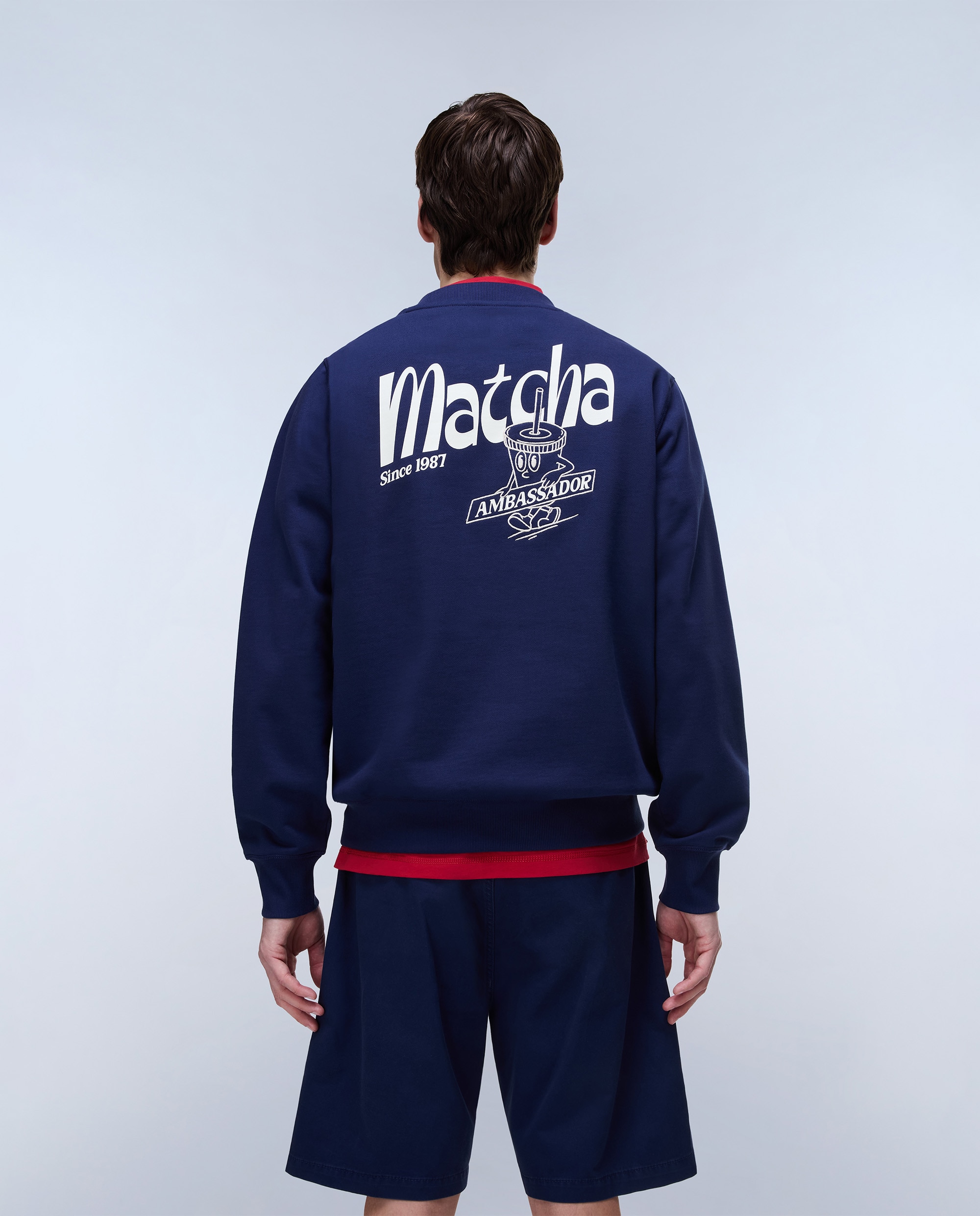 Sudadera de hombre Sol con cuello redondo - Napapijri - Azul marino Azul marino-4
