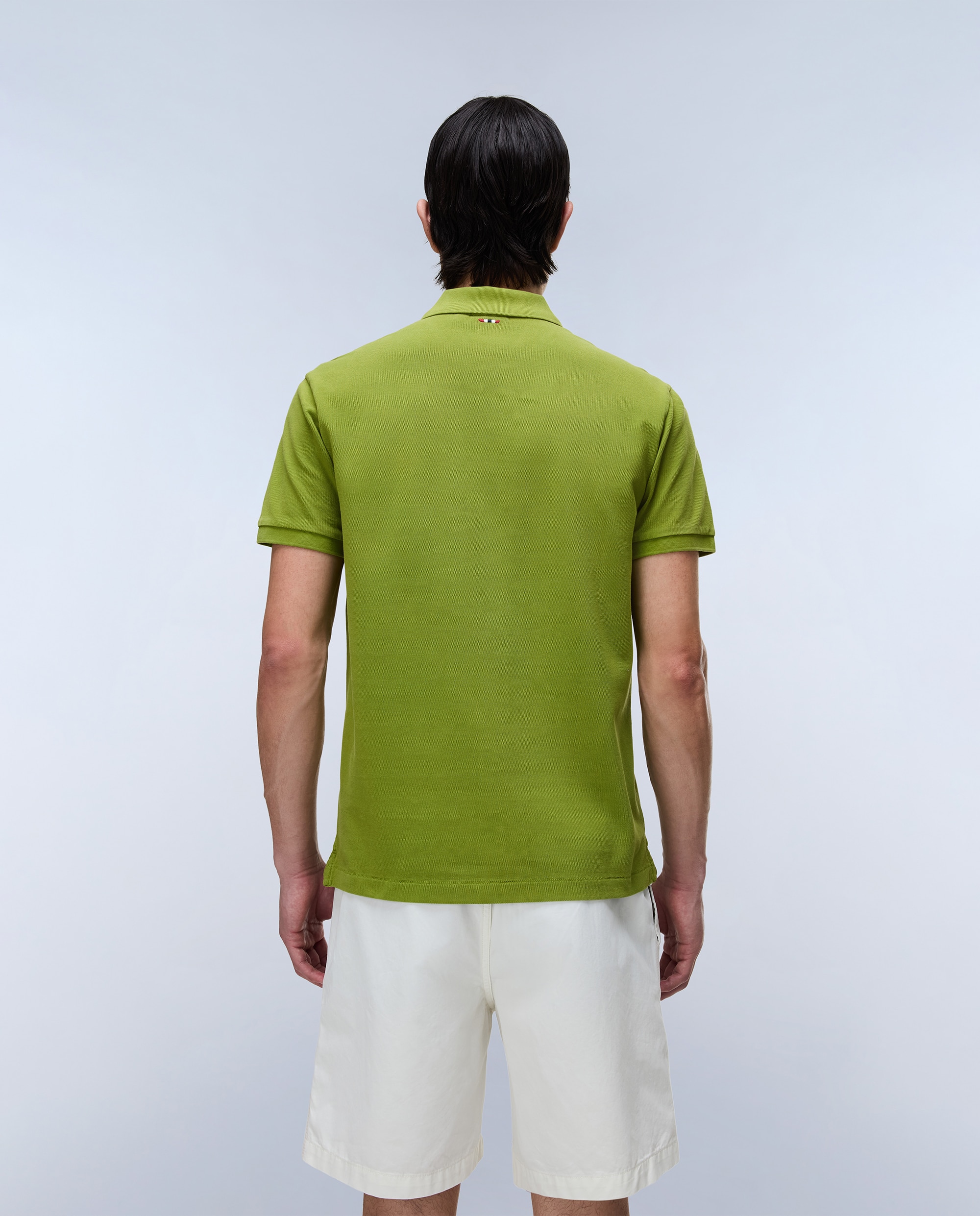 Polo de piqué y manga corta de hombre elbas de corte regular - Napapijri - Verde Verde-2