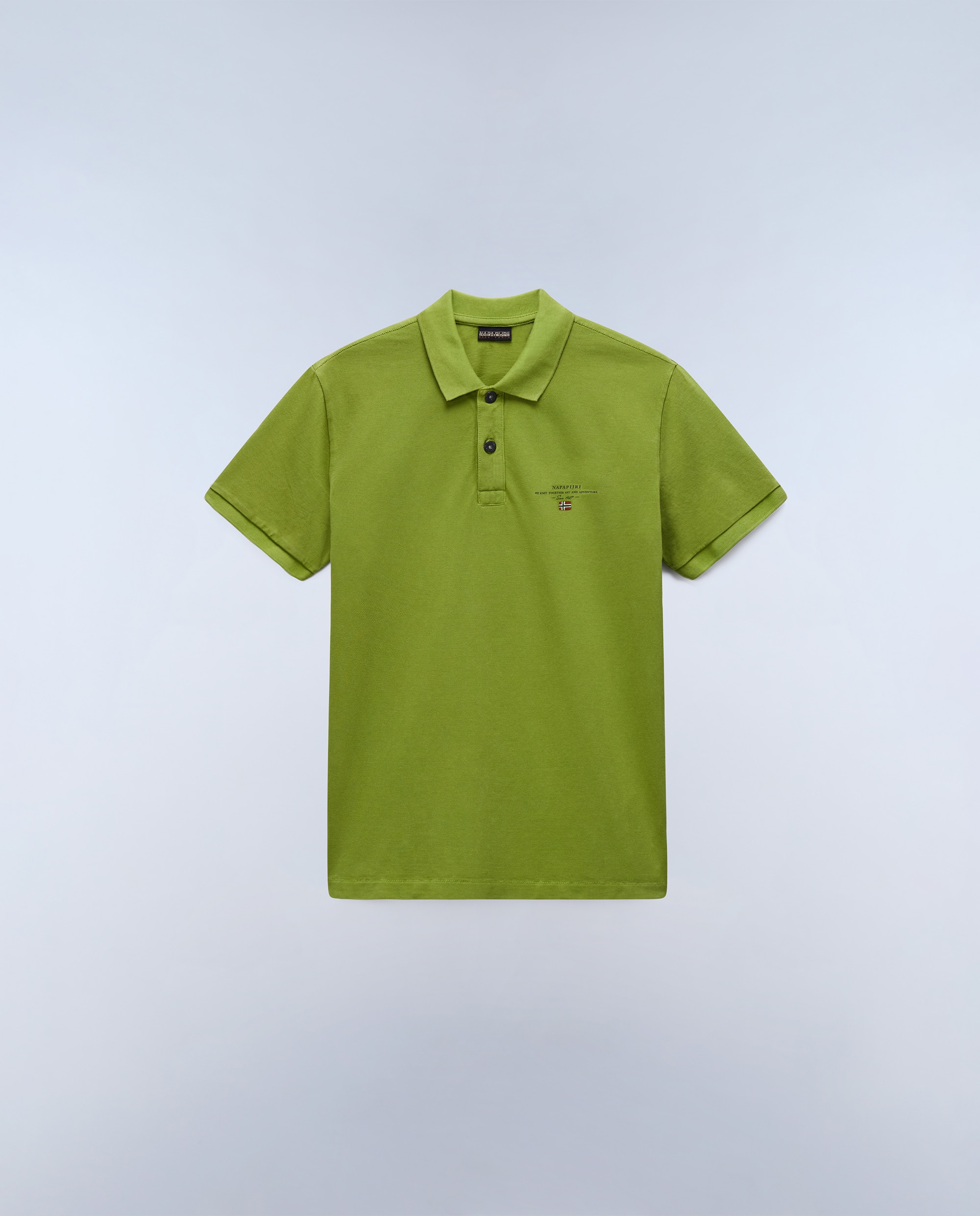 Polo de piqué y manga corta de hombre elbas de corte regular - Napapijri - Verde Verde-5