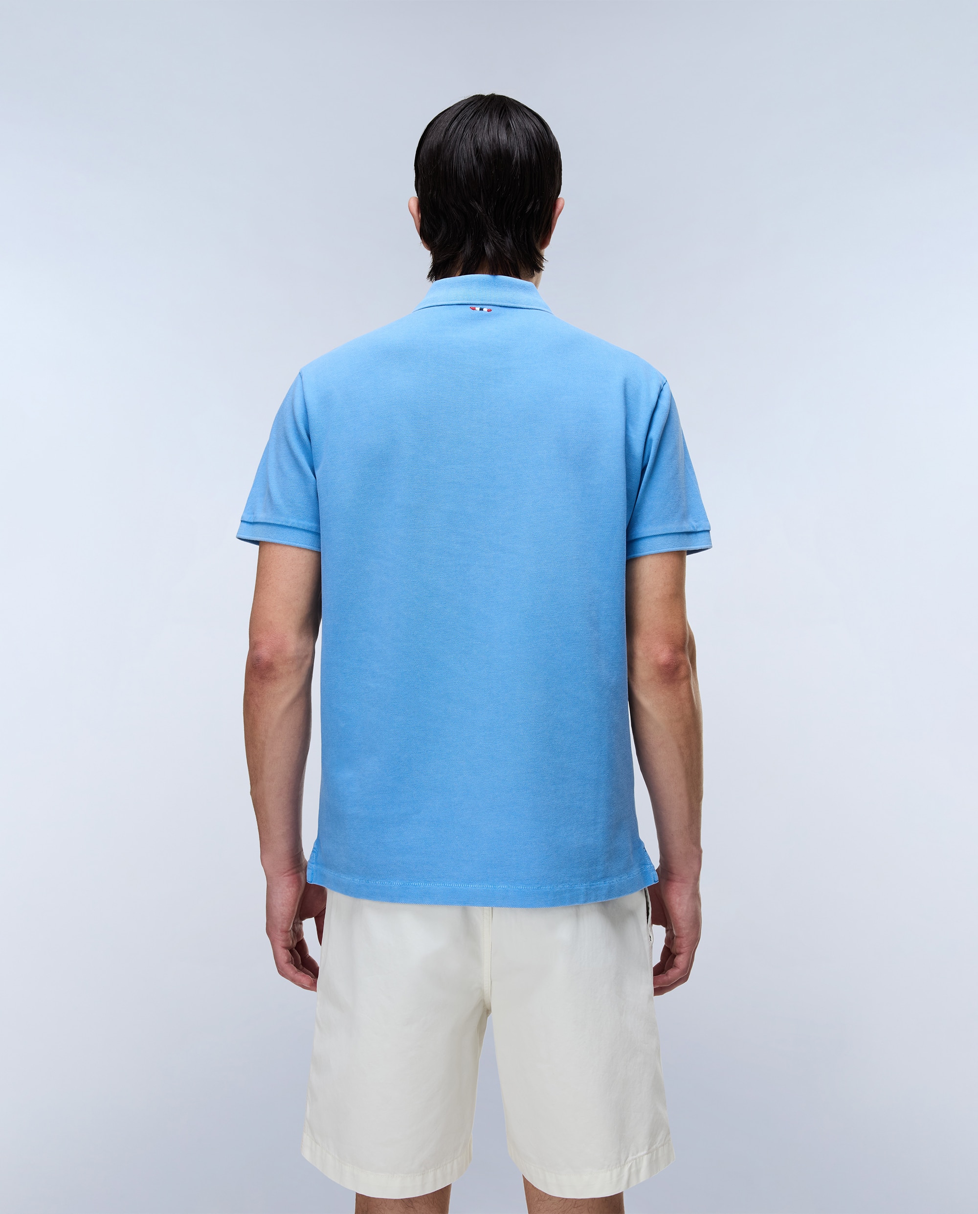 Polo de piqué y manga corta de hombre elbas de corte regular - Napapijri - Azul Azul-2
