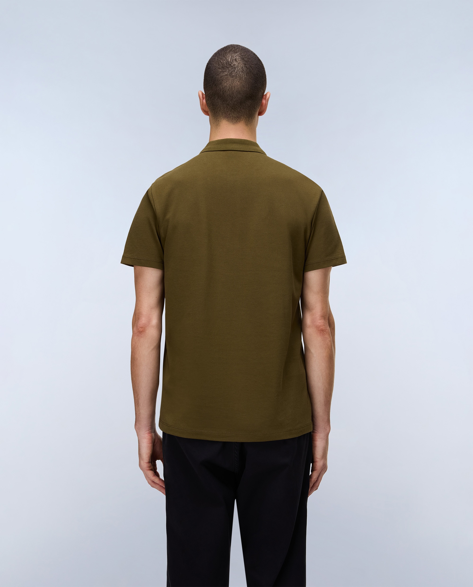 Polo de piqué y manga corta de hombre ealis de corte regular - Napapijri - Verde Oliva Verde Oliva-3
