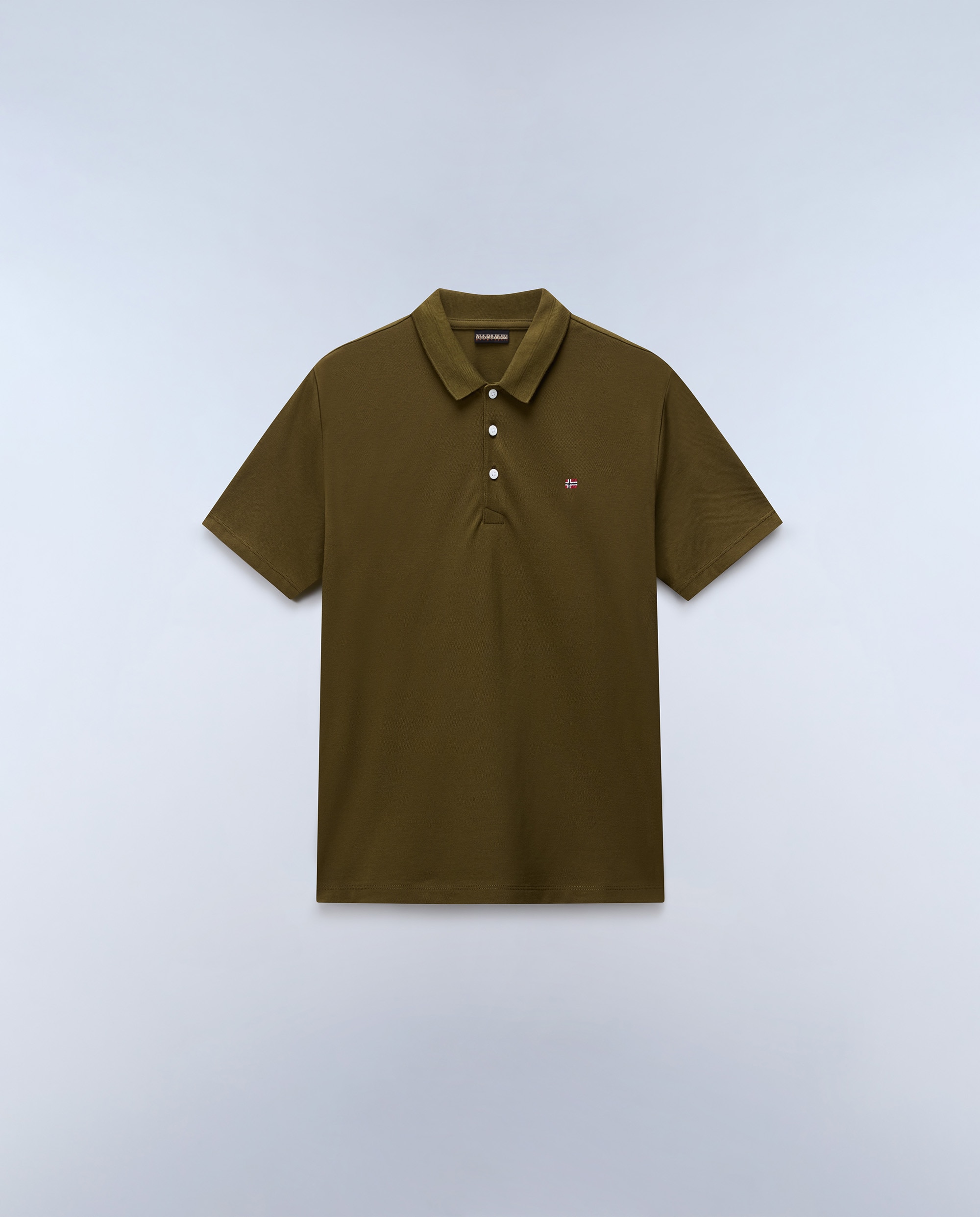 Polo de piqué y manga corta de hombre ealis de corte regular - Napapijri - Verde Oliva Verde Oliva-5