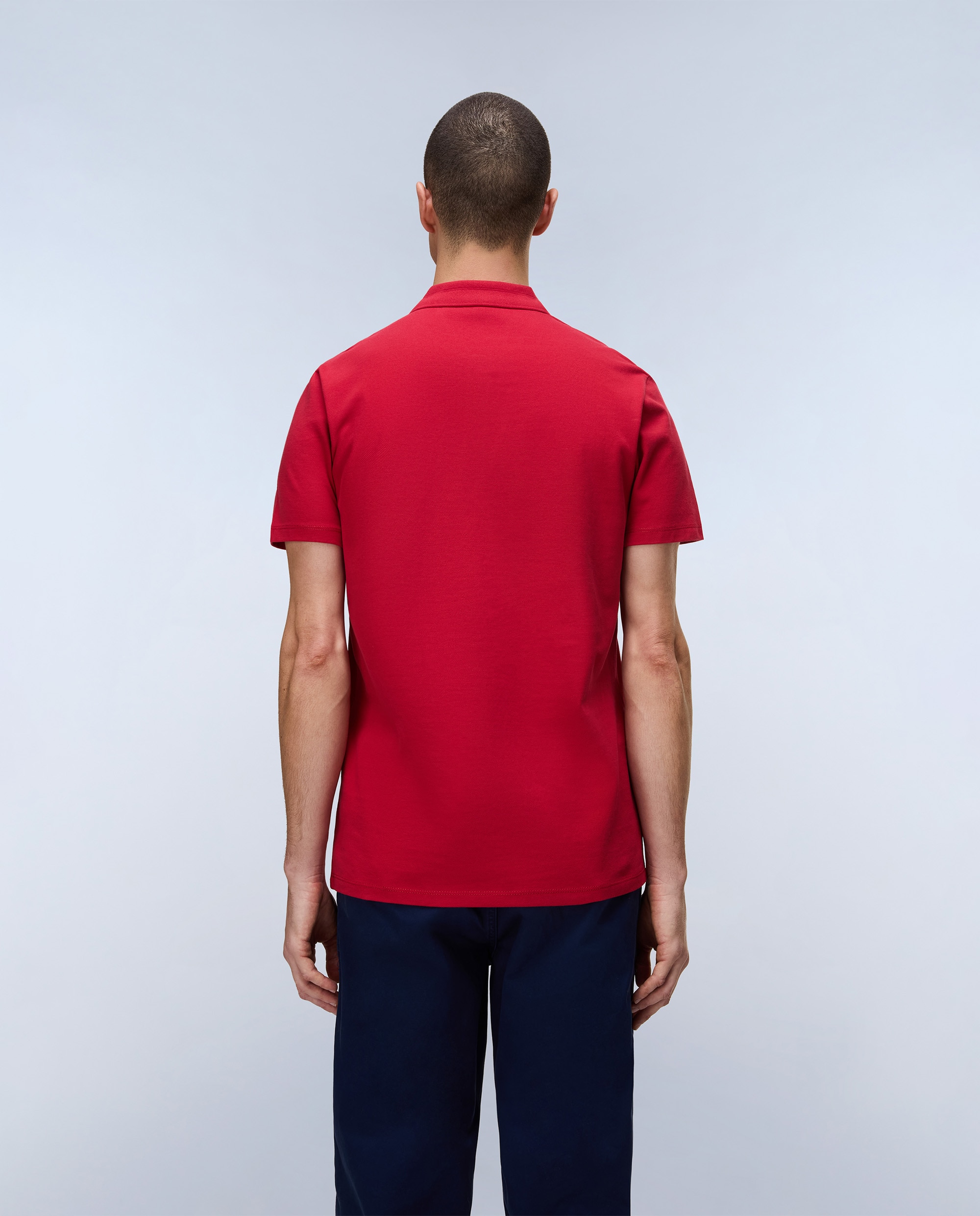 Polo de piqué y manga corta de hombre ealis de corte regular - Napapijri - Rojo Rojo-2