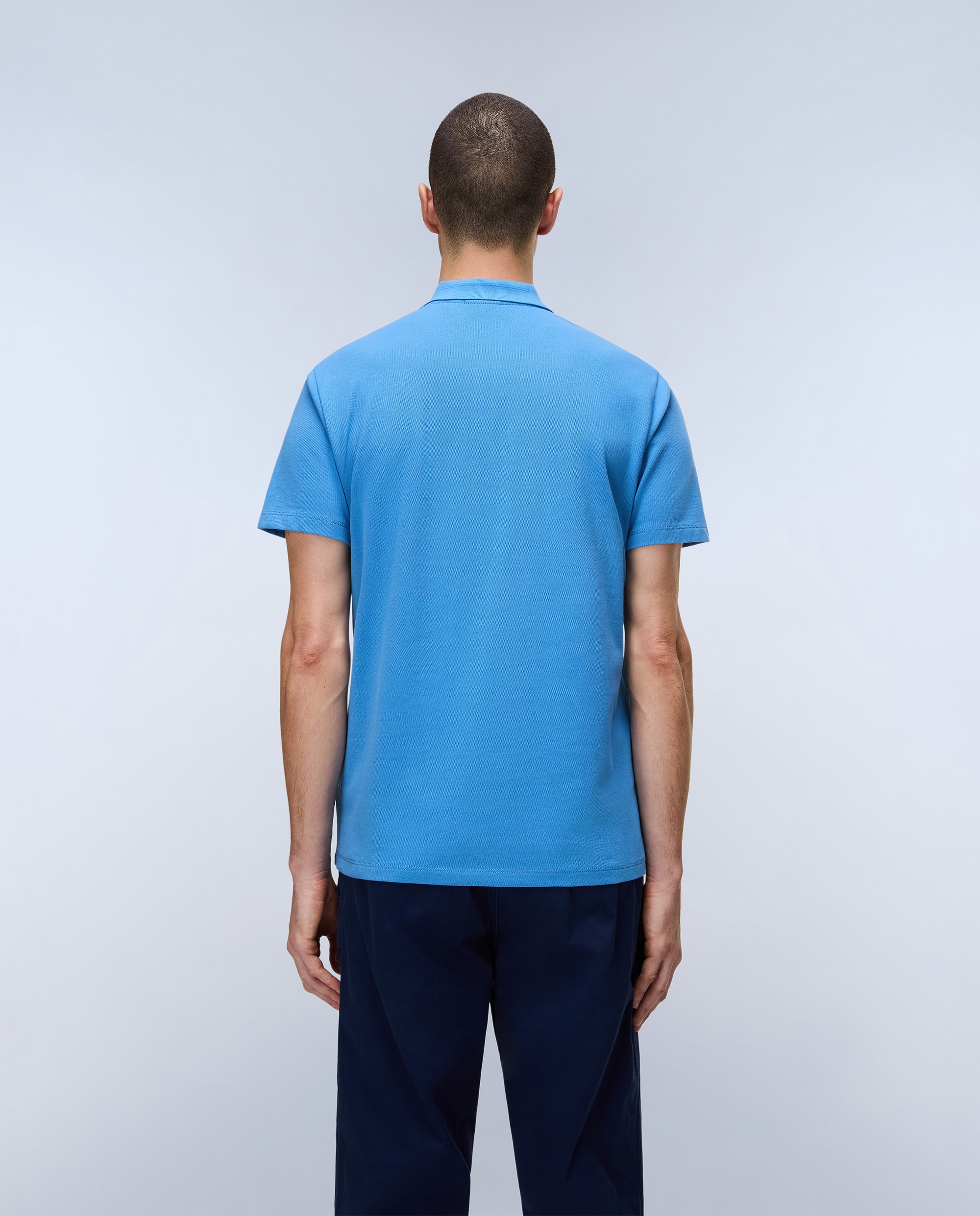 Imagen 2 de Polo de piqué de hombre ealis de manga corta - Azul anticuario Azul anticuario