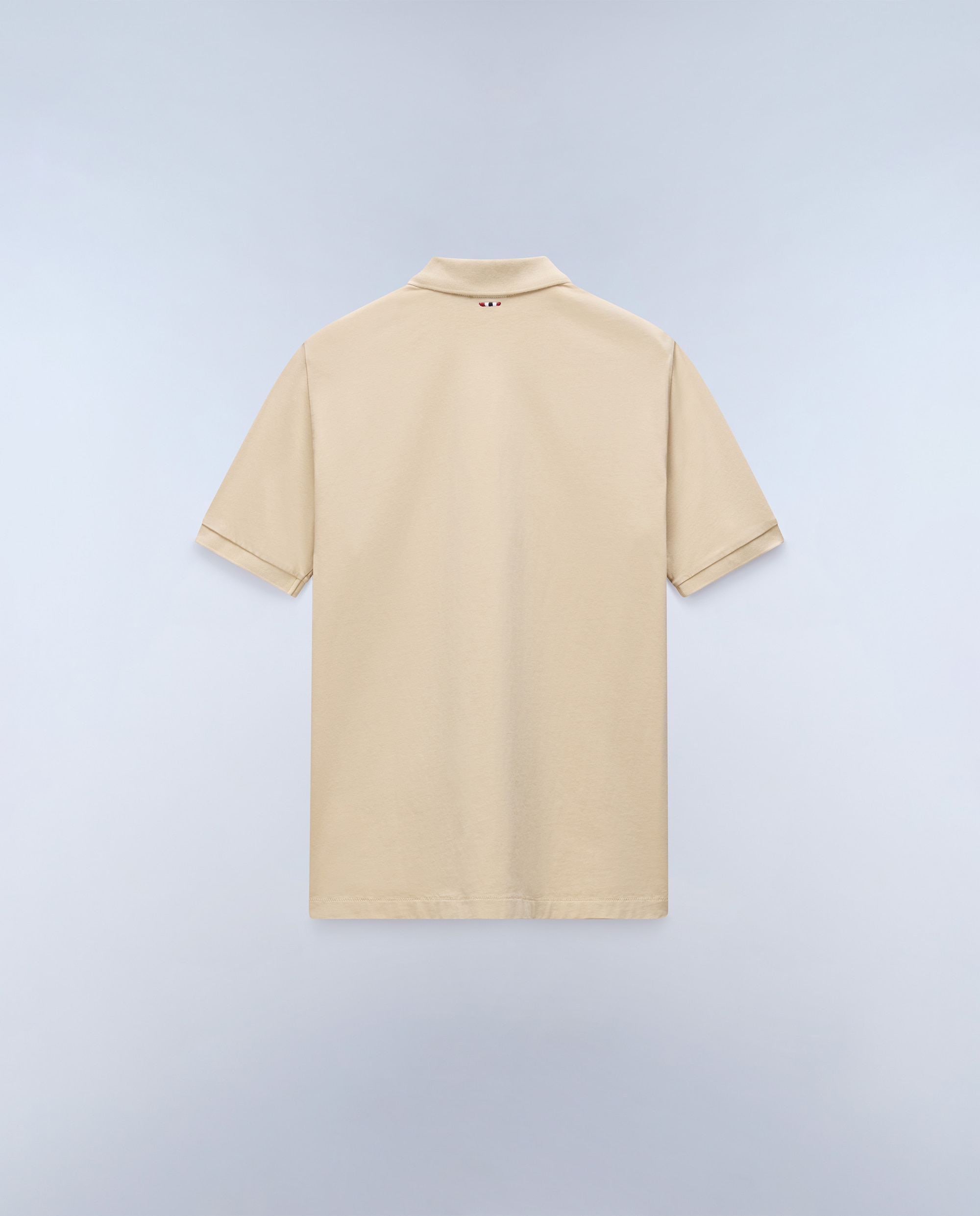 Polo de algodón de hombre elbas jersey de manga corta - Napapijri - Beige Beige-4