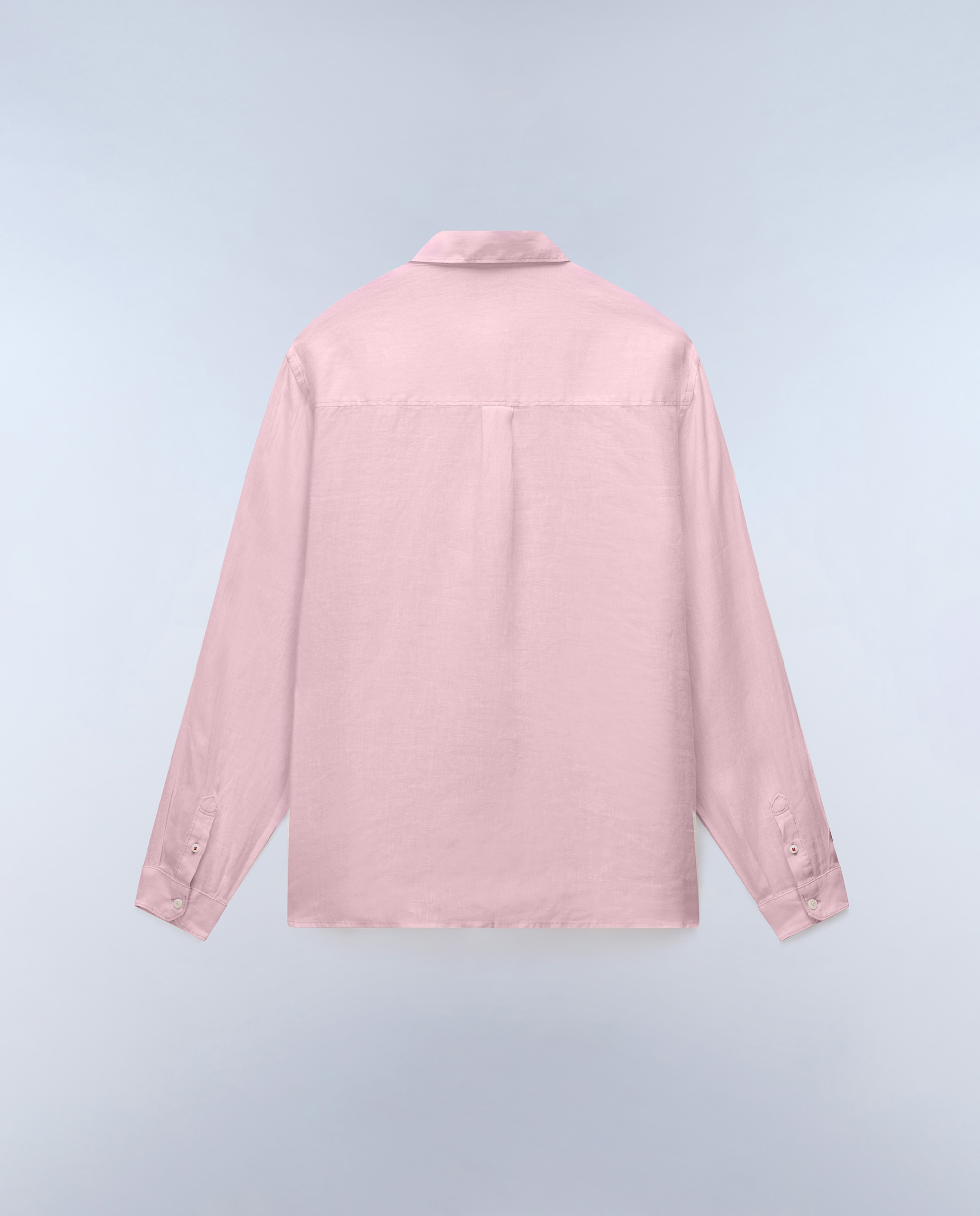Imagen 4 de Camisa de lino de hombre linen ls con corte relaxed - Napapijri - Rosa claro Rosa claro