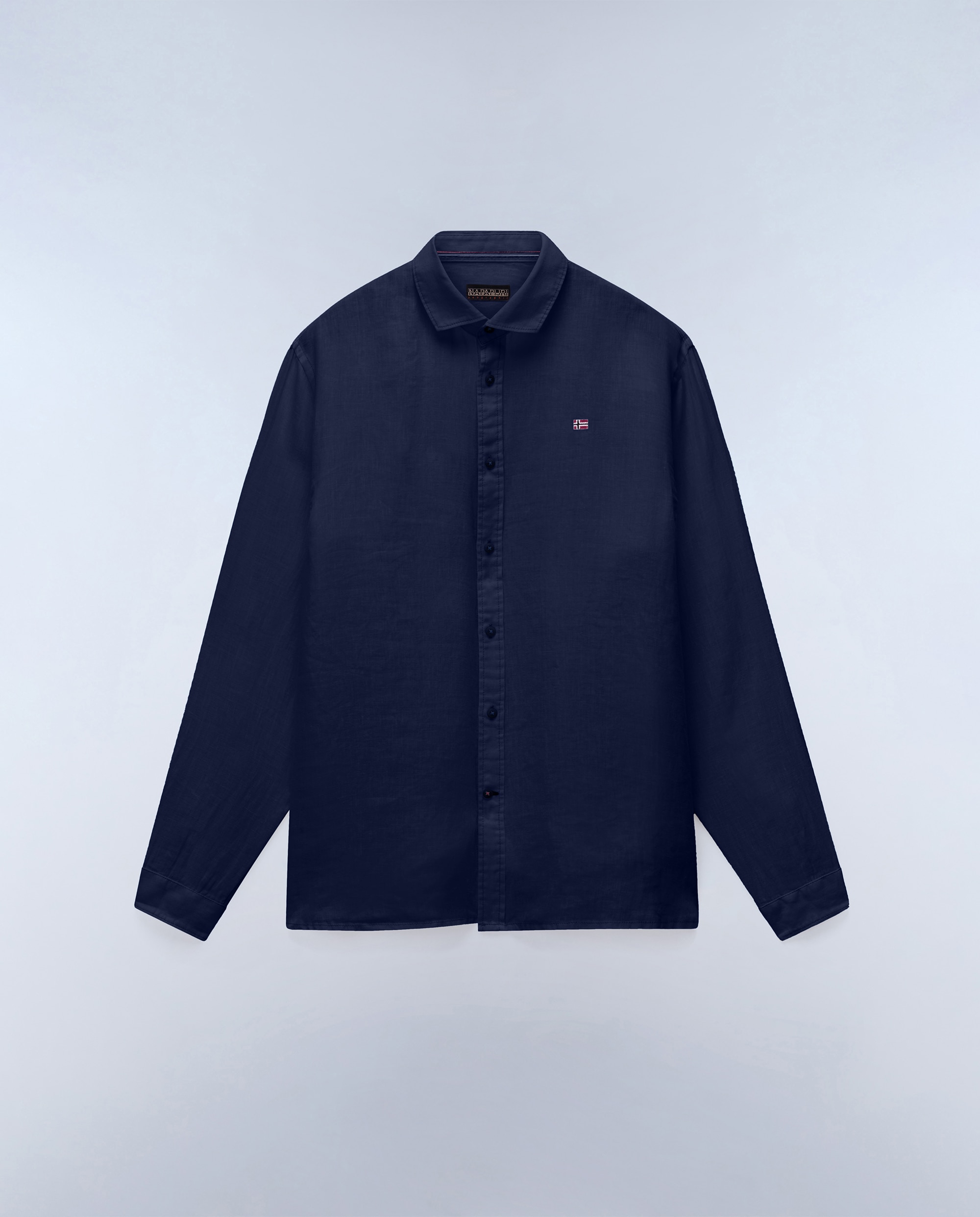 Imagen 5 de Camisa de lino de hombre linen ls con corte relaxed - Napapijri - Azul marino Azul marino