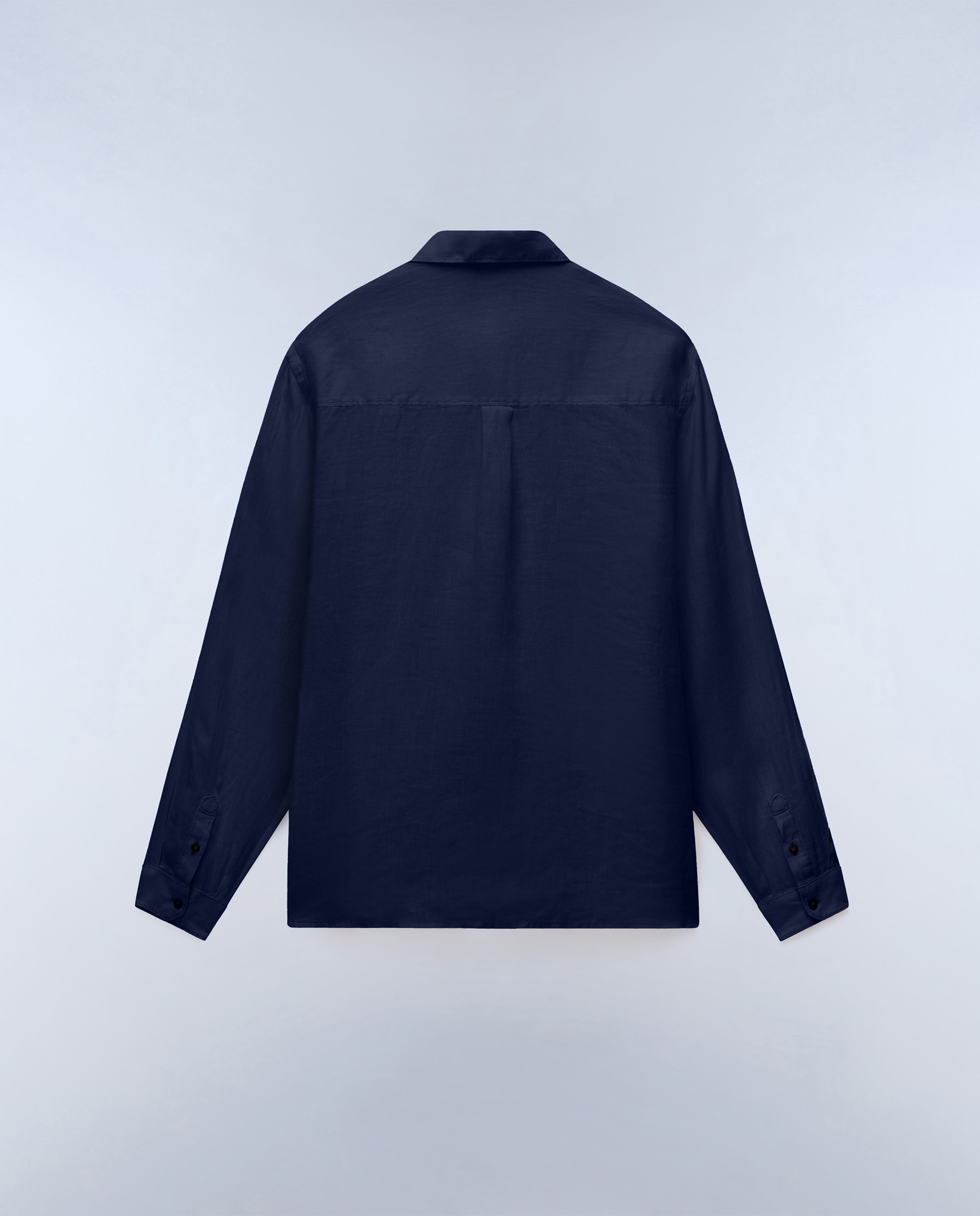 Imagen 4 de Camisa de lino de hombre linen ls con corte relaxed - Napapijri - Azul marino Azul marino