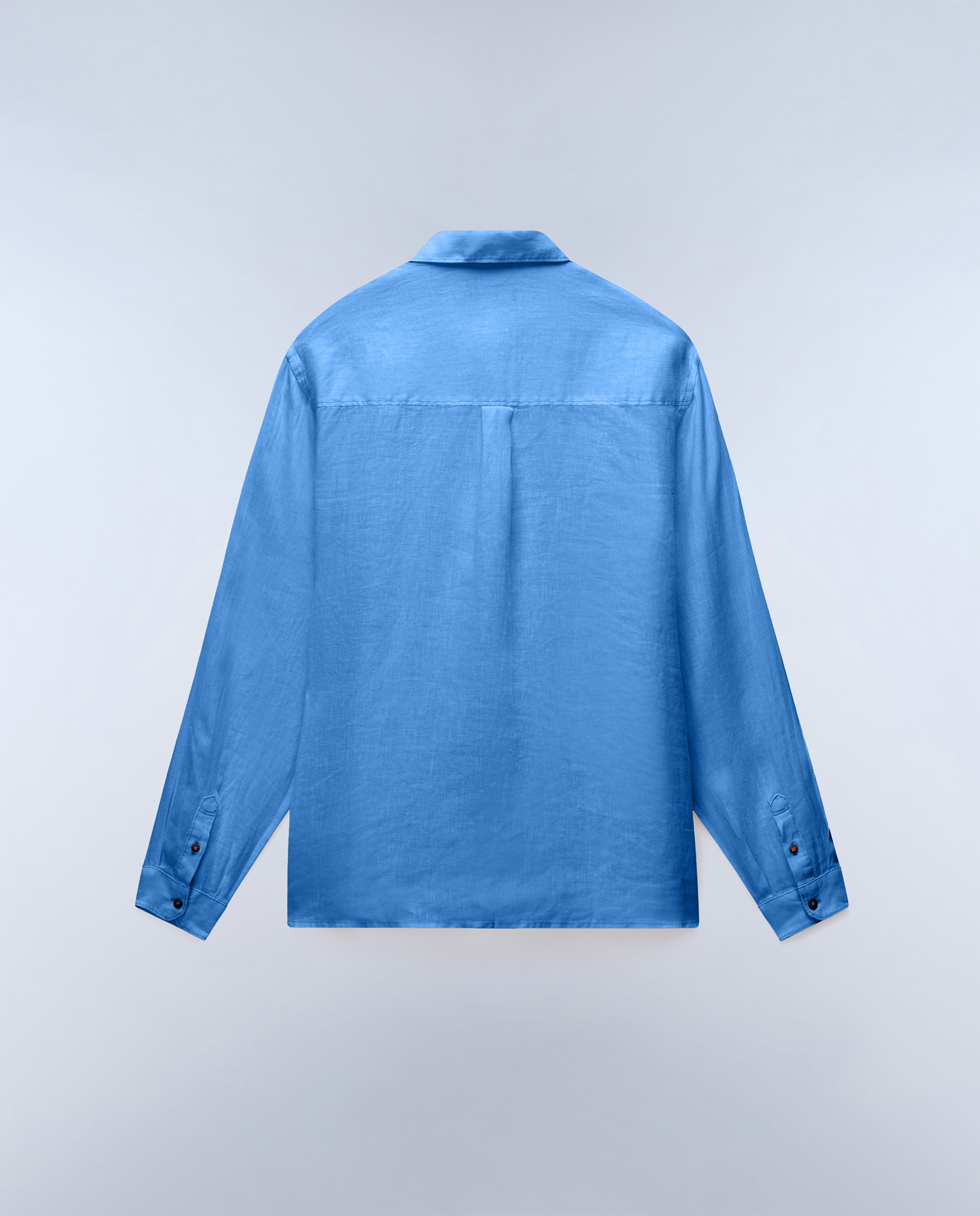 Imagen 4 de Camisa de lino de hombre linen ls con corte relaxed - Napapijri - Azul claro Azul claro