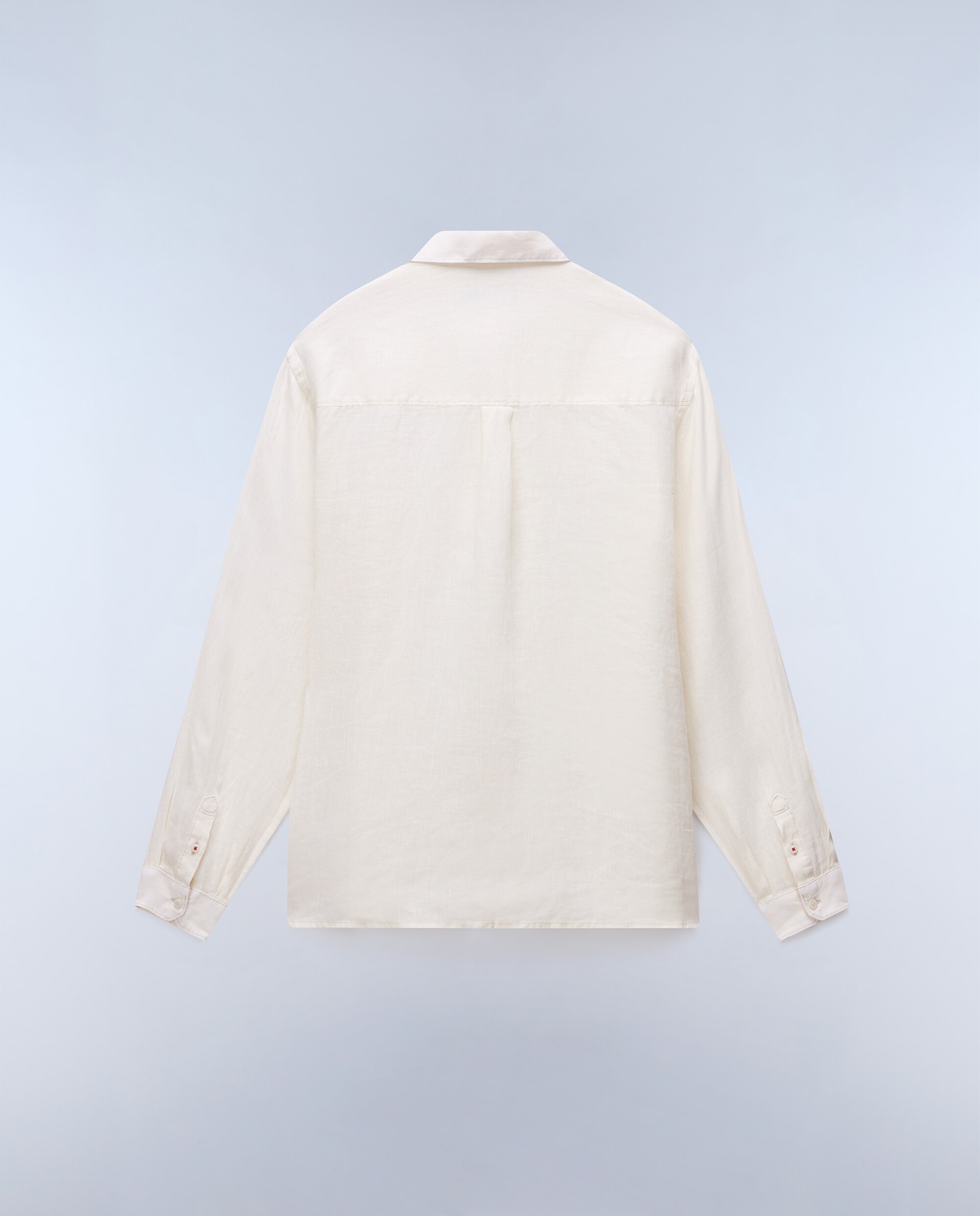 Imagen 4 de Camisa de lino de hombre linen ls con corte relaxed - Napapijri - Blanco Blanco