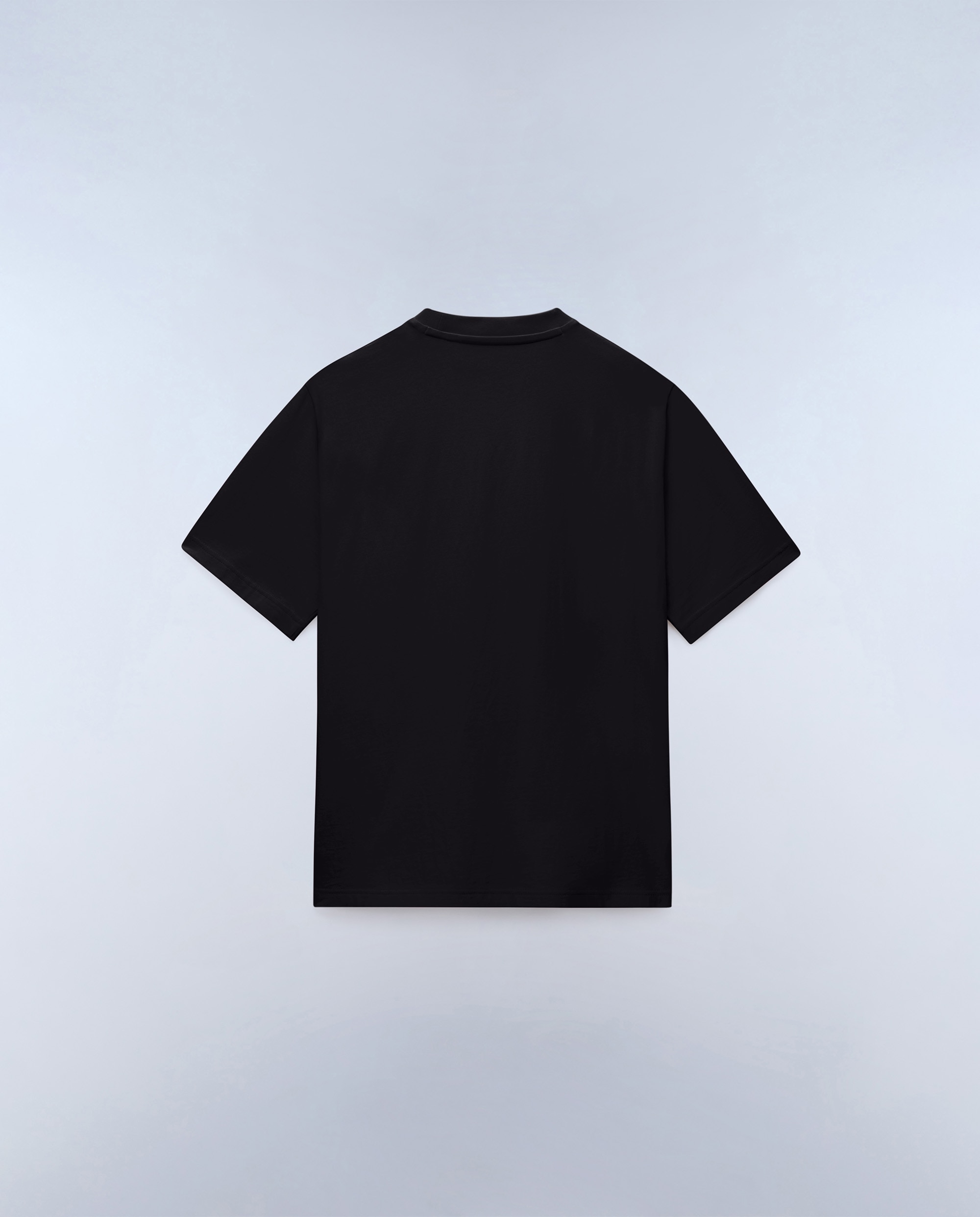 Imagen 4 de Camiseta de algodón de hombre box logo de manga corta - Napapijri - Negro Negro
