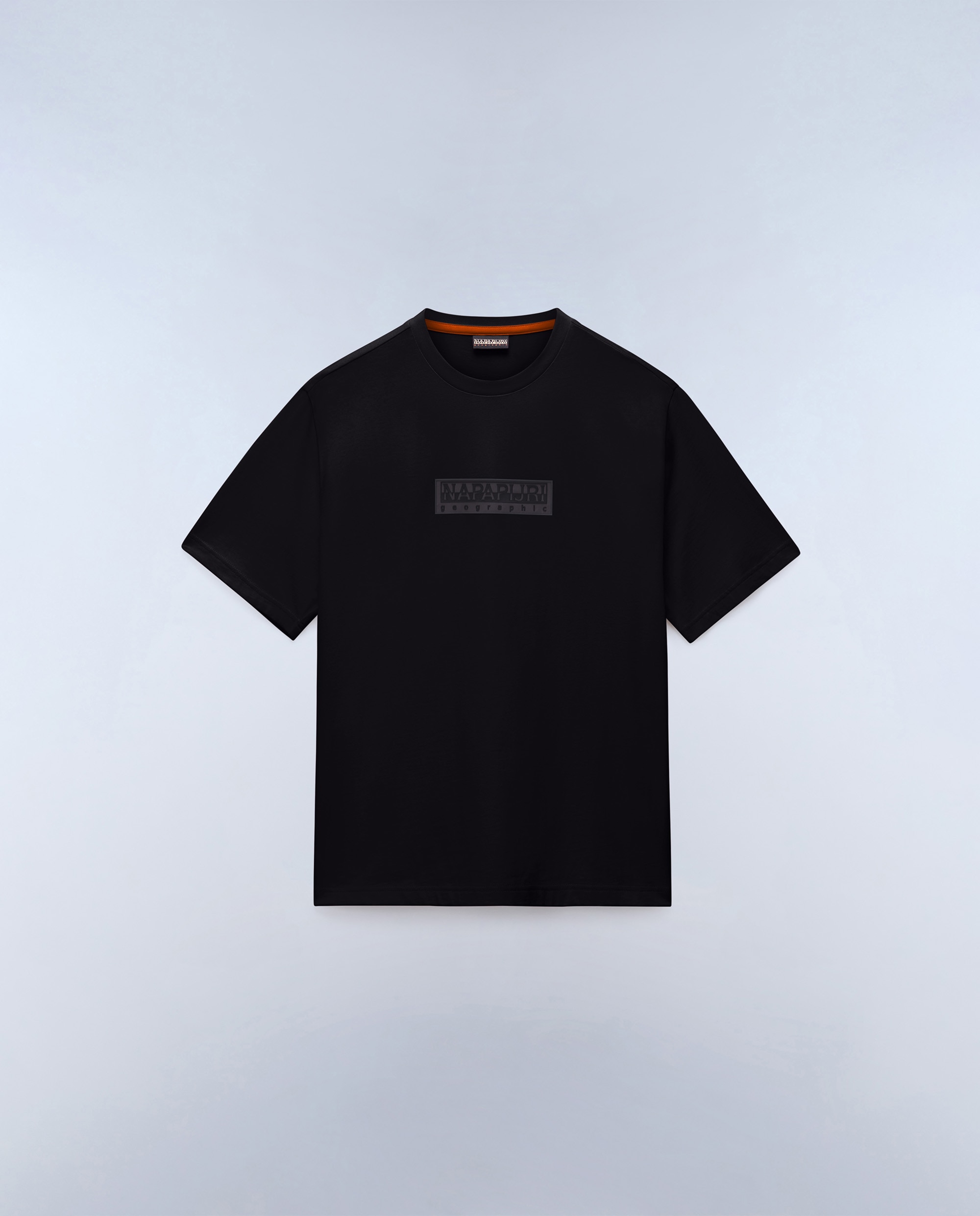 Imagen 5 de Camiseta de algodón de hombre box logo de manga corta - Napapijri - Negro Negro