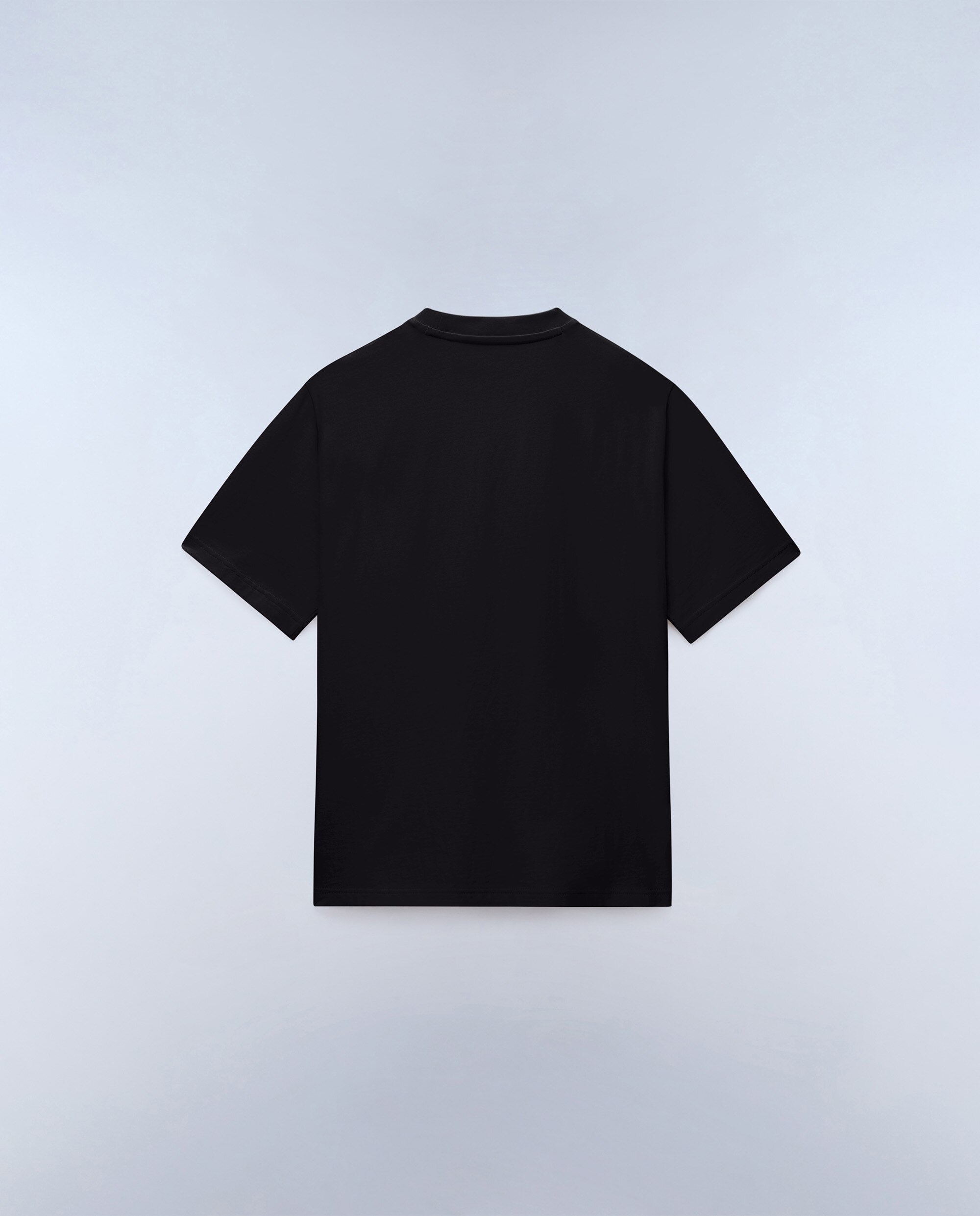 Imagen 4 de Camiseta de algodón de hombre box logo de manga corta - Napapijri - Negro Negro