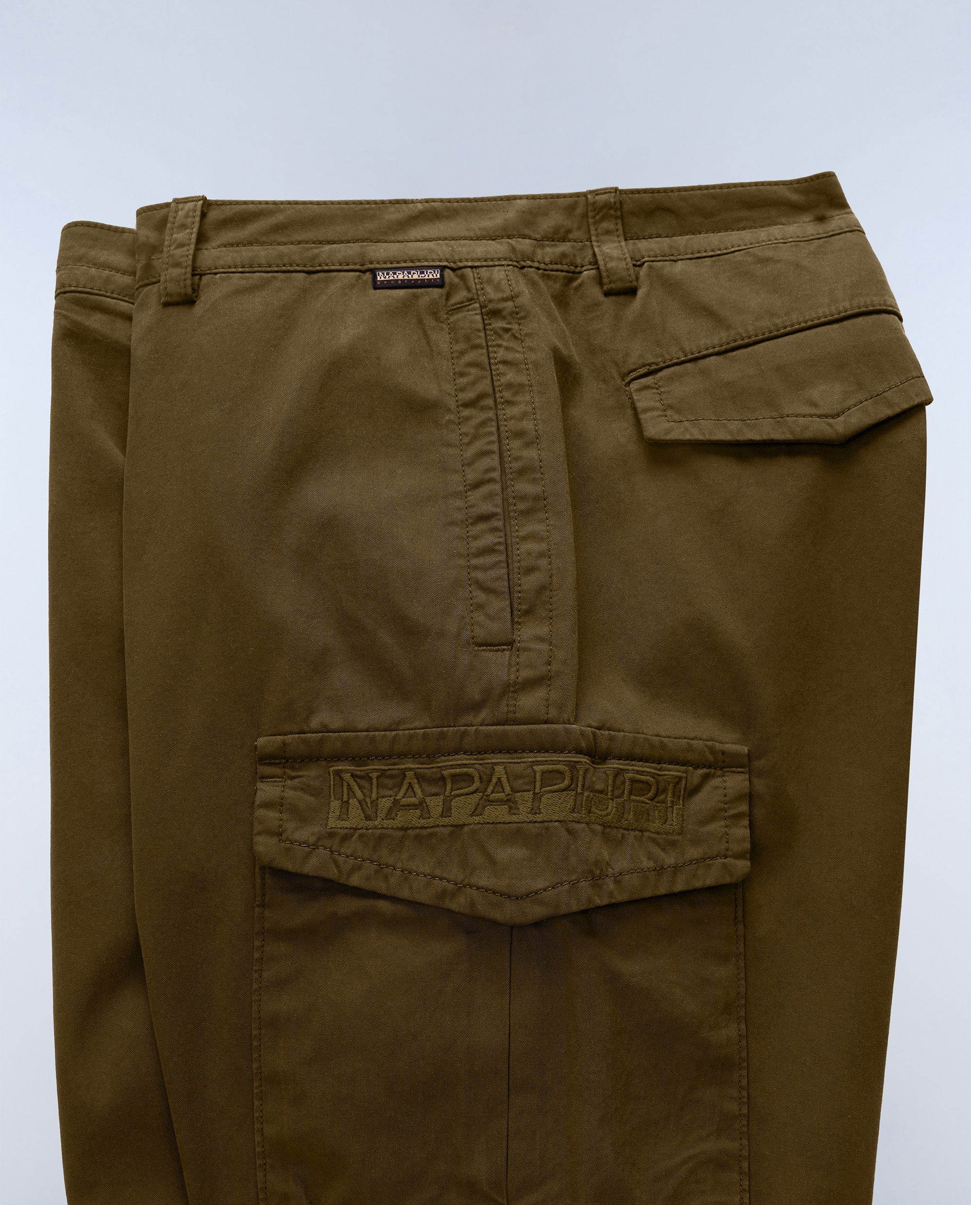 Bermuda de hombre tipo cargo deline lisa - Napapijri - Verde Oliva Verde Oliva-7